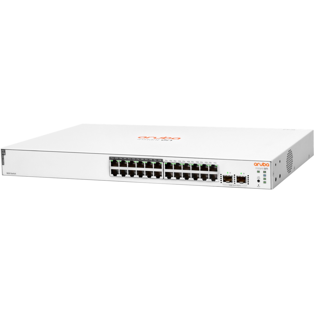 HP Aruba 1830 24G Switch   24 Ports   2 SFP   PoE    Rackmount   Managed Switches