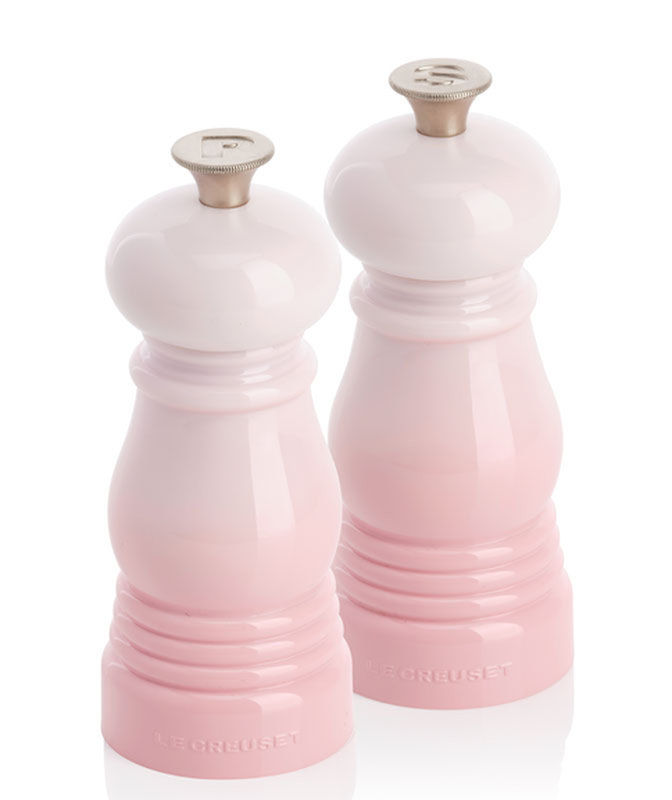 Le Creuset Salz Pfeffermuehle  2 tlg   shell pink Kueche
