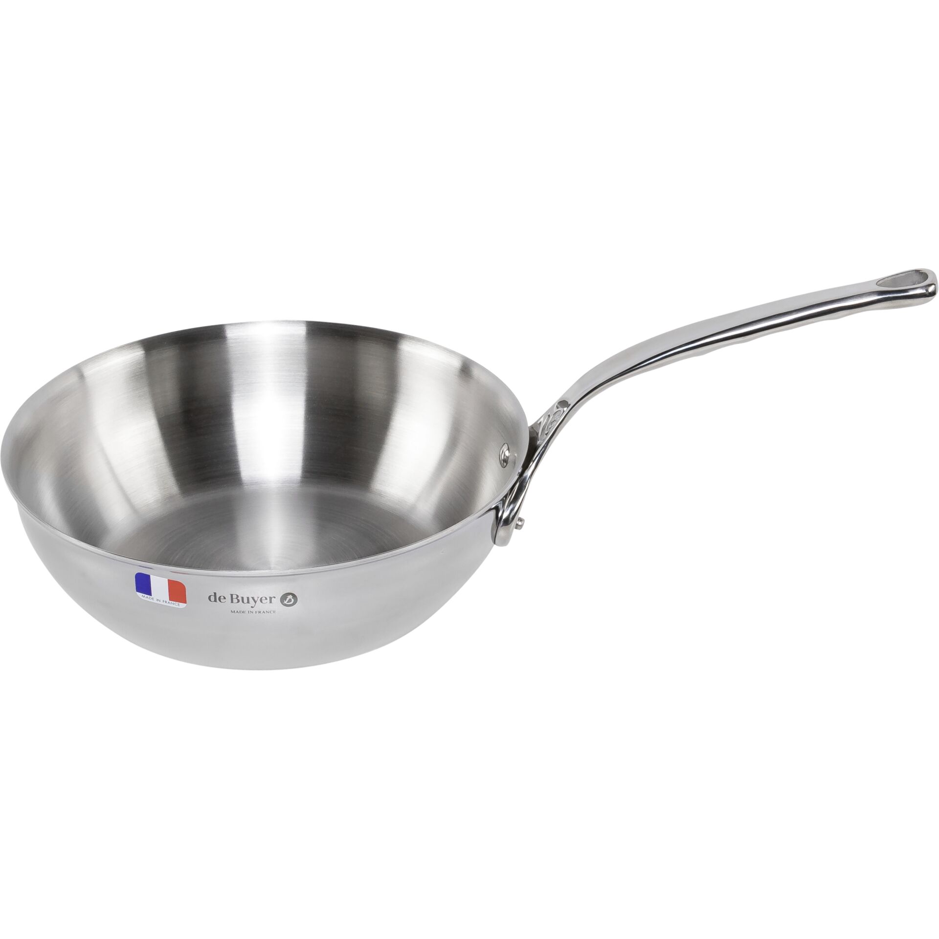 De Buyer Affinity Sauteuse Edelstahl konisch 24 cm Pfannen & Toepfe