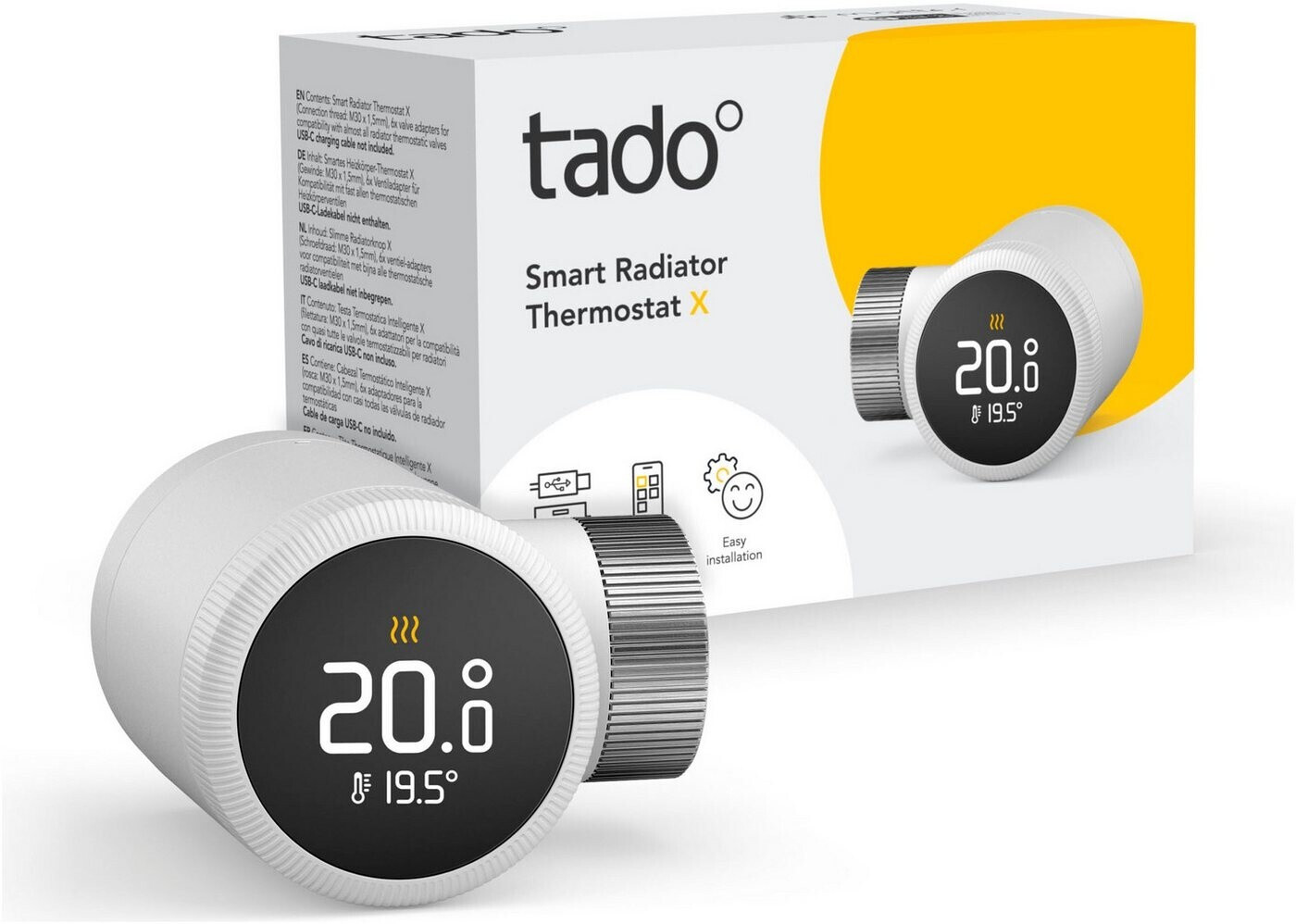 tado  Smartes Heizkoerper Thermostat X Single Heizkoerperthermostate Heizungssteuerung