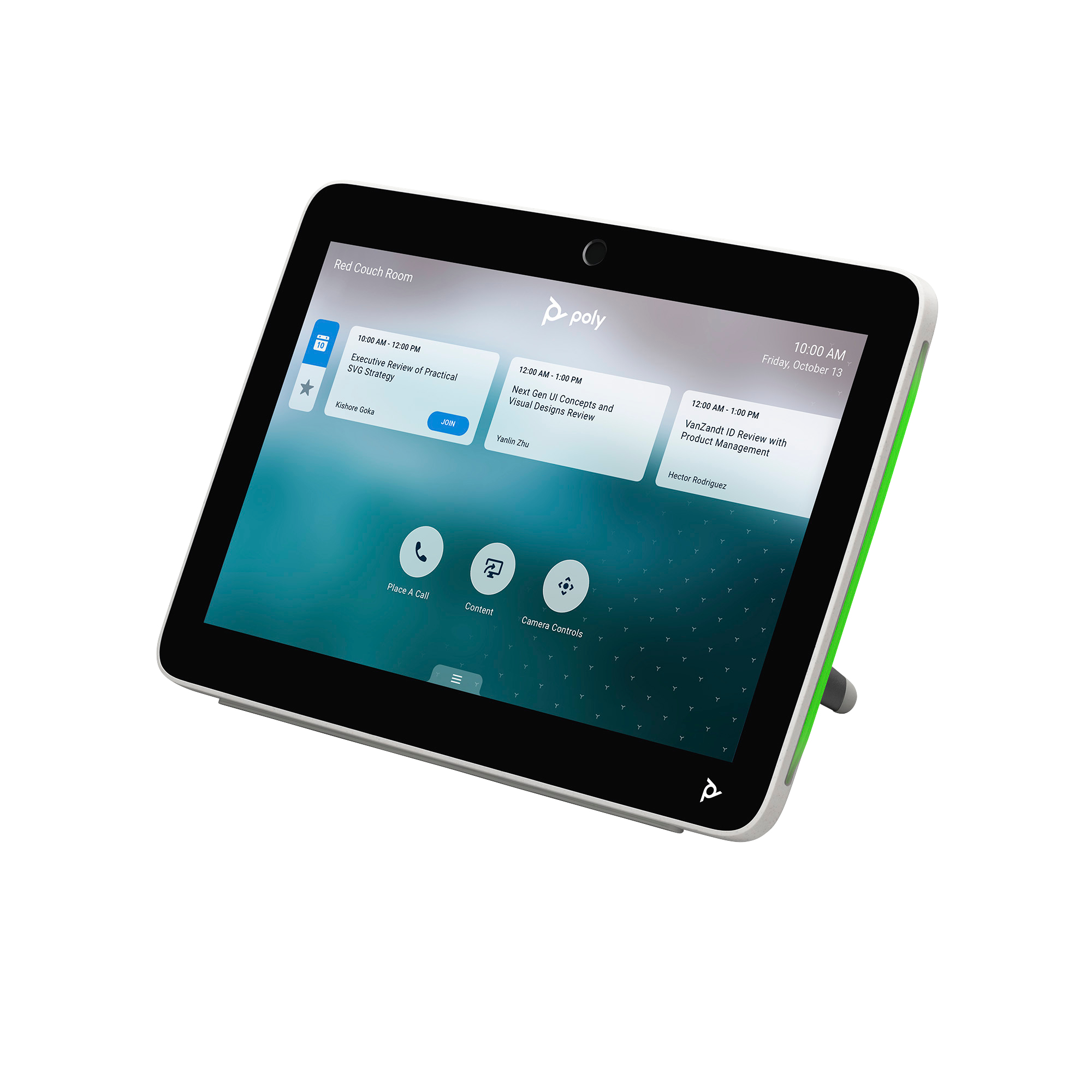 HP Poly TC10 10Zoll Room Scheduler   Touch Control weiss PC-Zubehoer