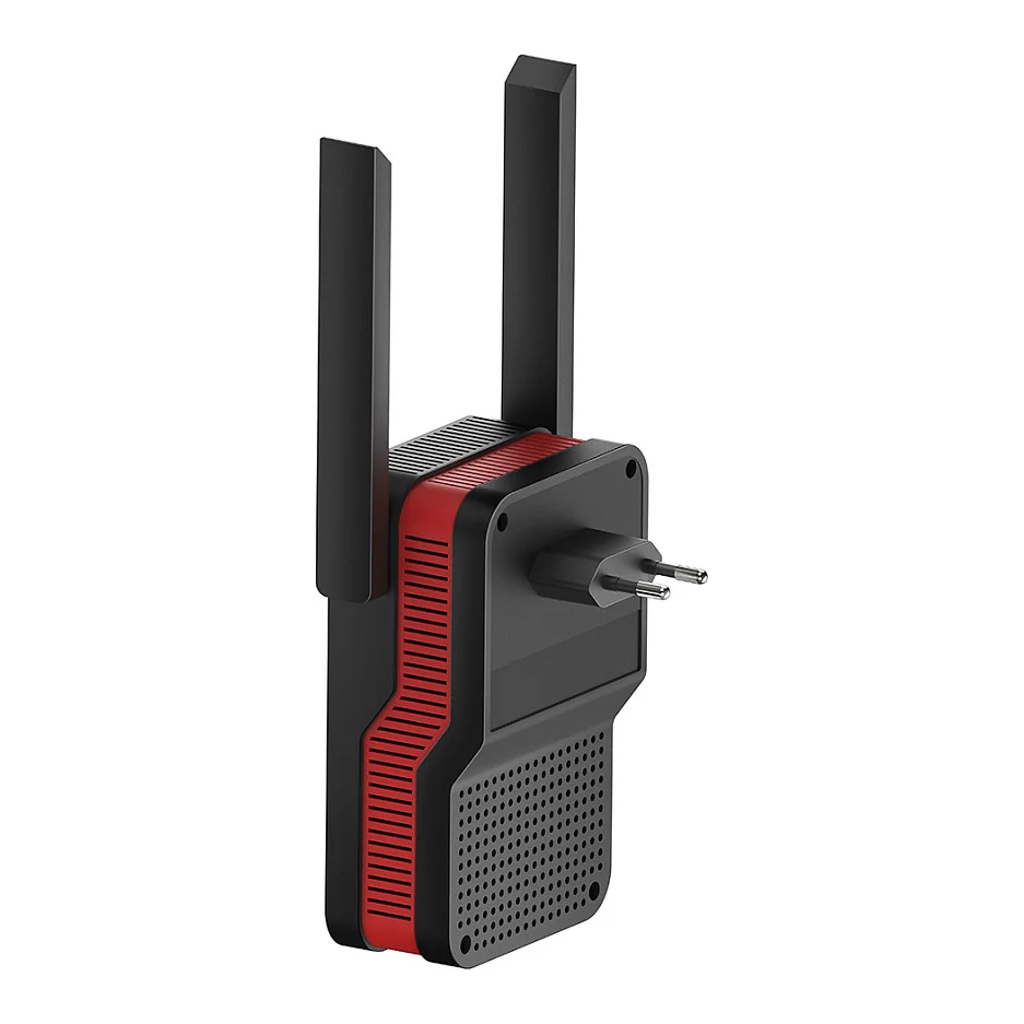 Cudy RE3000 Netzwerk Erweiterungsmodul Netzwerk Repeater Schwarz Rot 10 100 1000 Mbit s