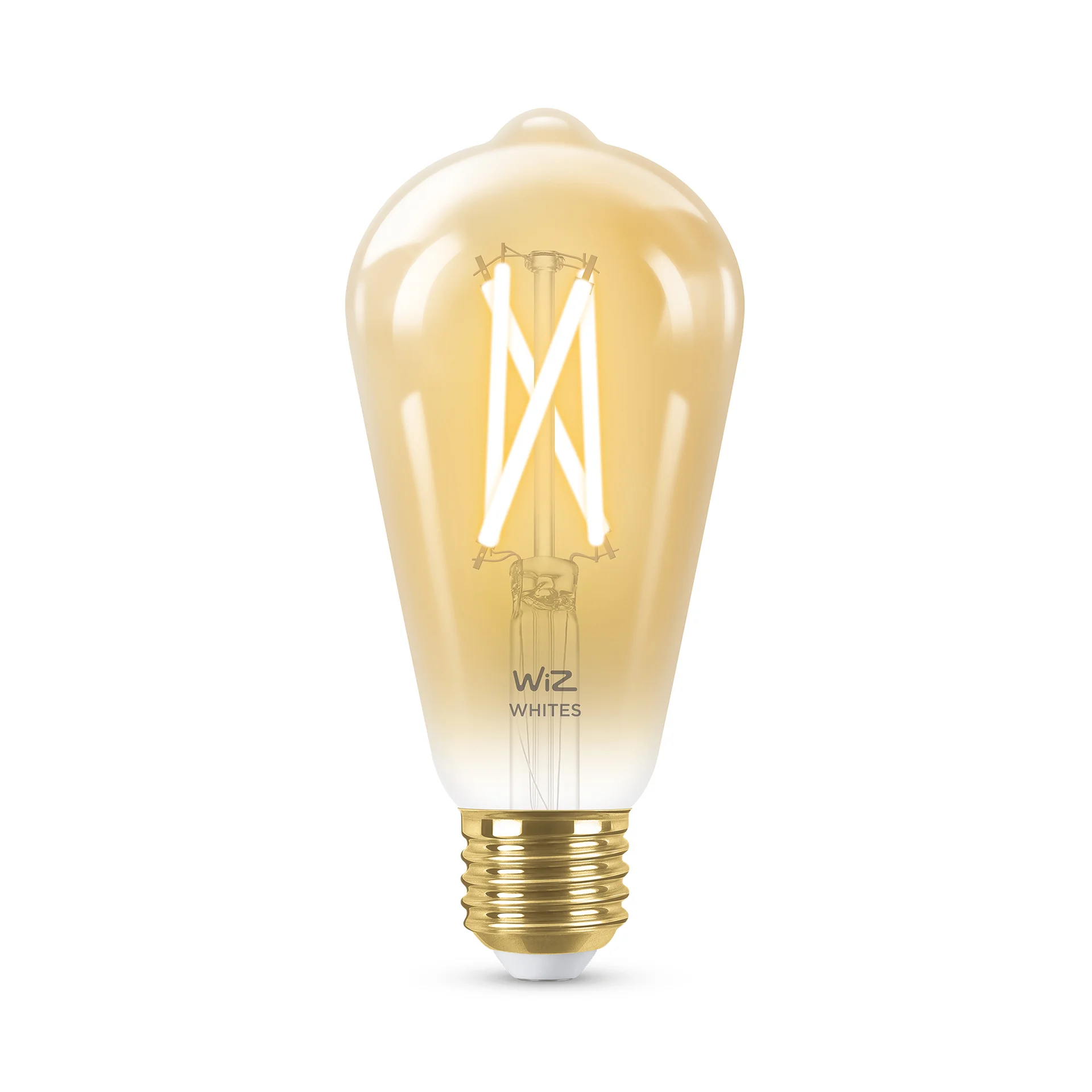 WiZ Filament Lampe Bernstein 50 W ST64 E27 Leuchtmittel & Lampen