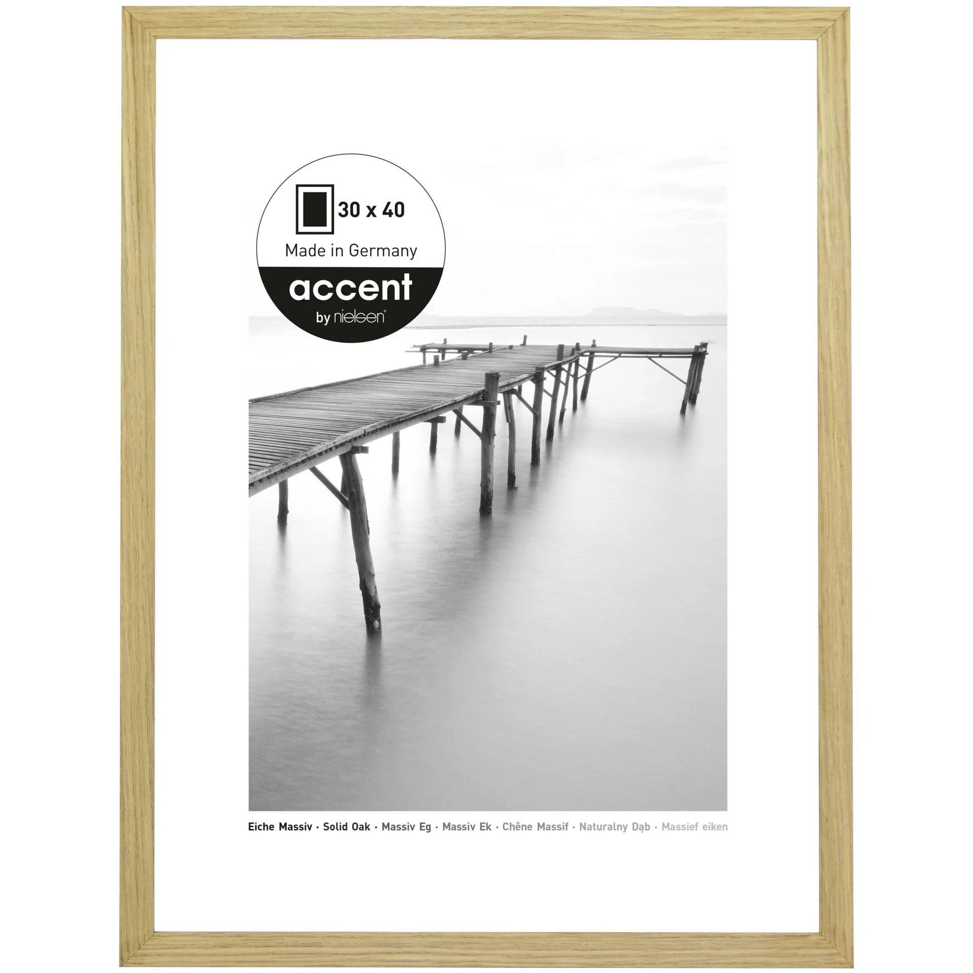 Nielsen Design Nielsen Scandic eiche 30x40 Holz 6730006 Bilderrahmen
