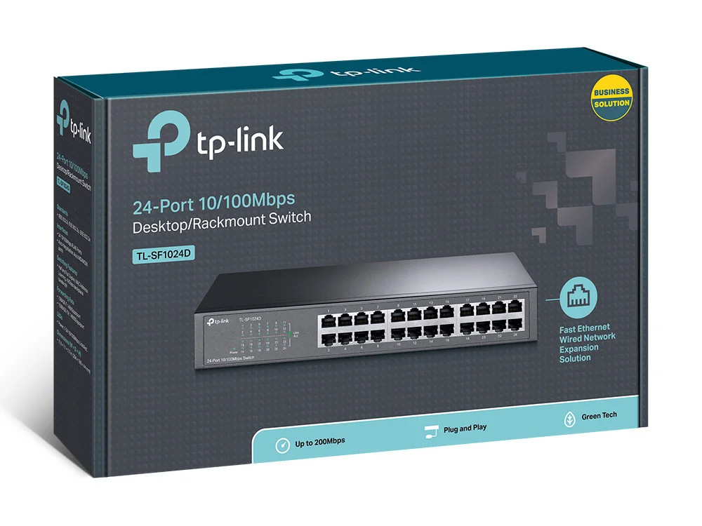 TP Link 24 port 10 100Mbit s Desktop Rackmount Switch Switches