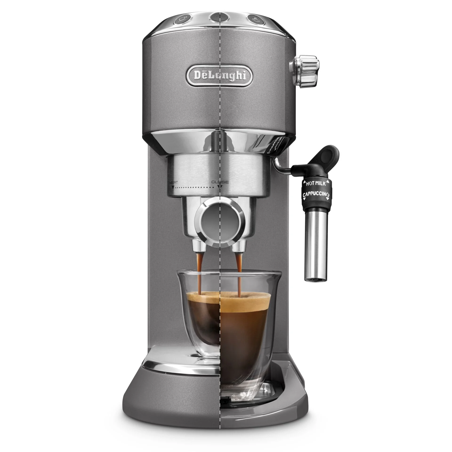 De Longhi EC 785 GY Espressomaschine Grau Siebtraegermaschinen