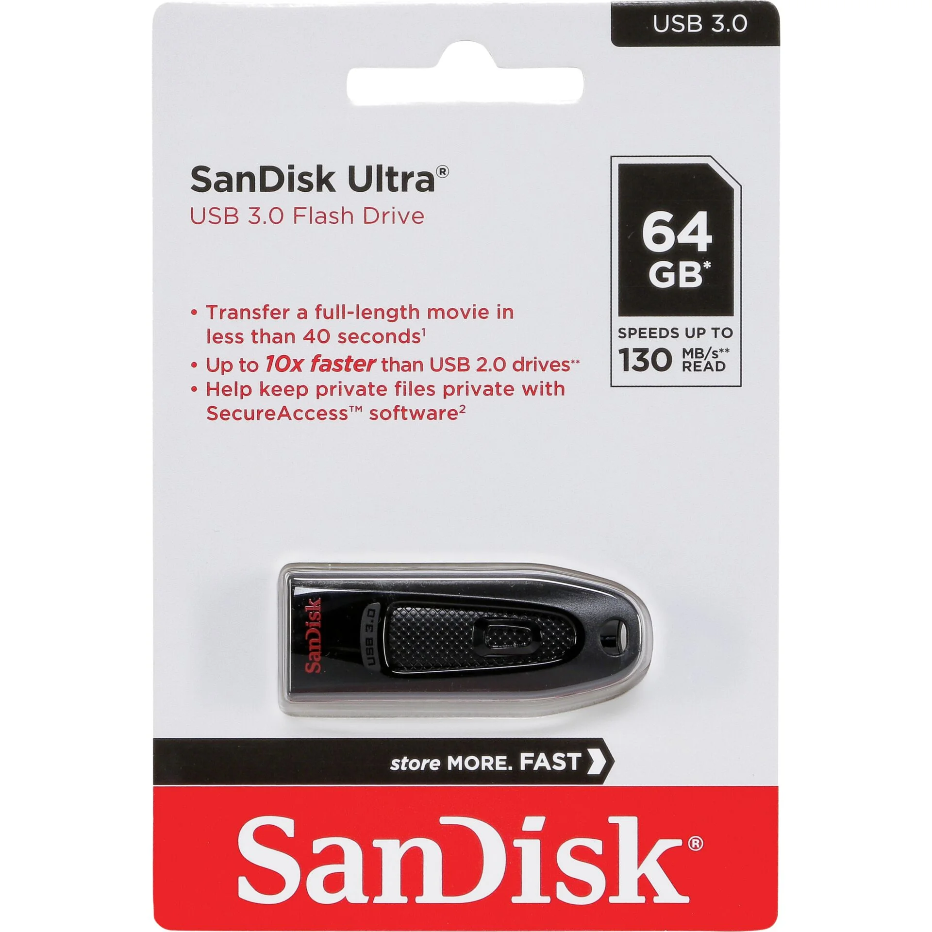 SanDisk stick 64gb usb 3 0 ultra black Speichermedien