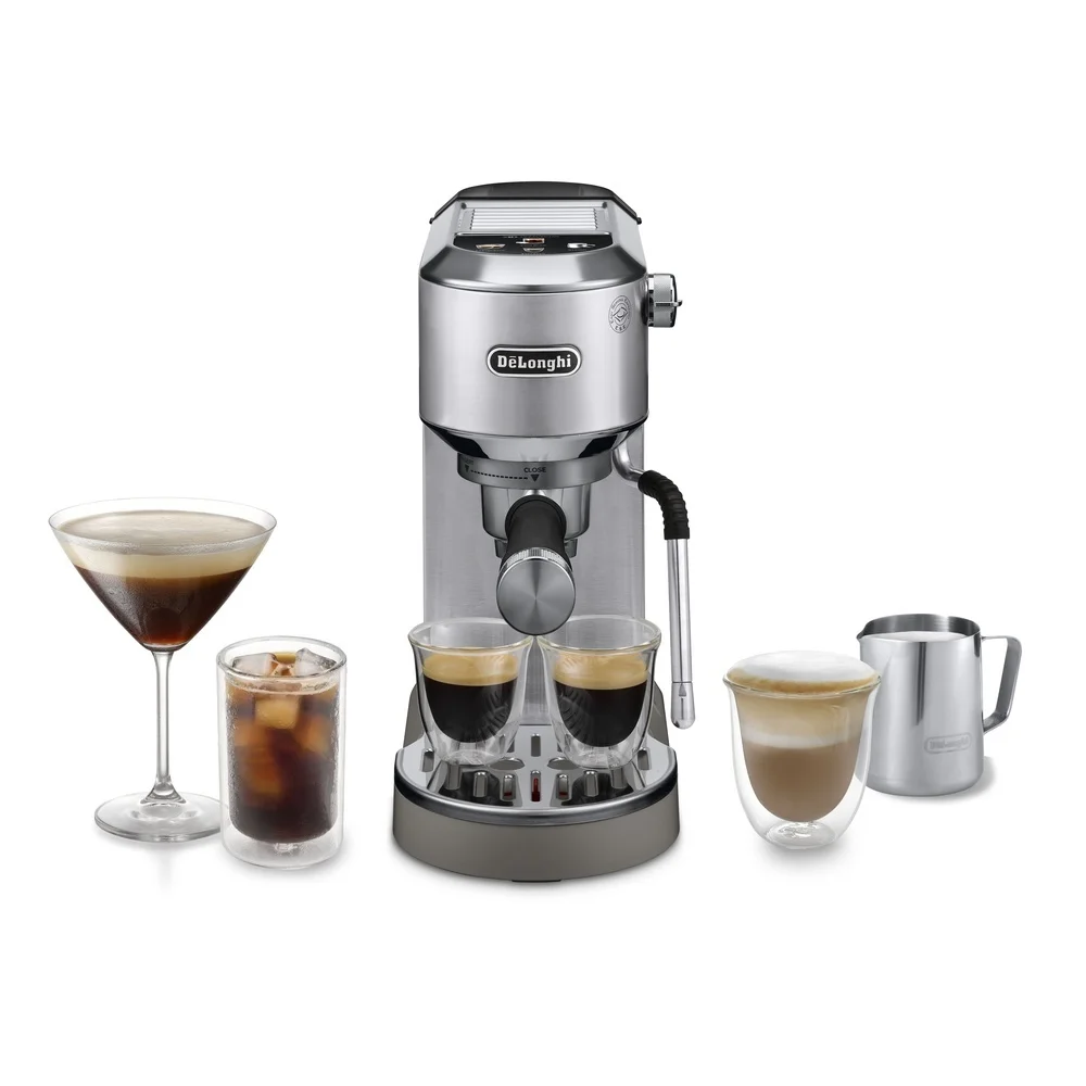 De Longhi Espresso Siebtraegermaschine Dedica Duo EC890 M  Metall Kaffeemaschinen