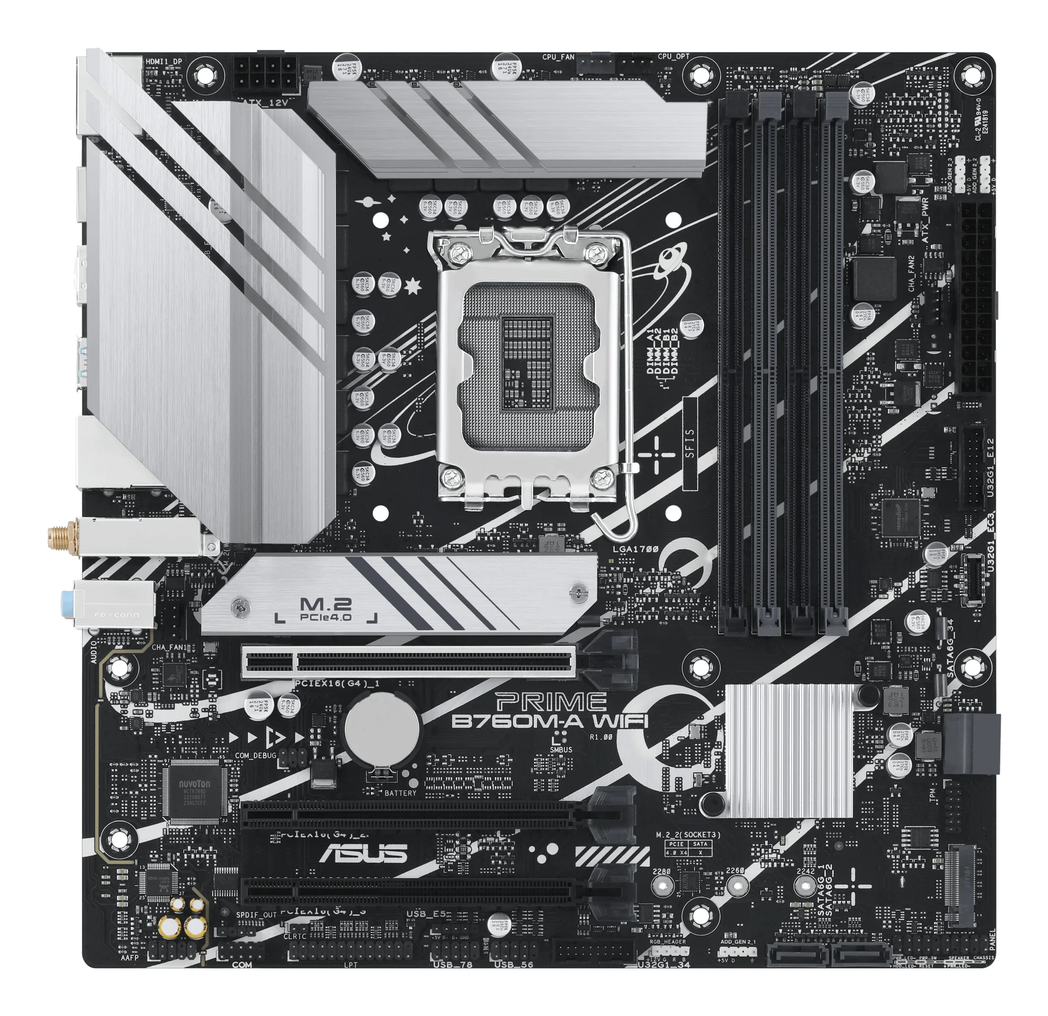 ASUS PRIME B760M A WIFI S1700 DDR5 2xHDMI 1xDP  ATX Optional  1x COM  1x LPT PC-Zubehoer
