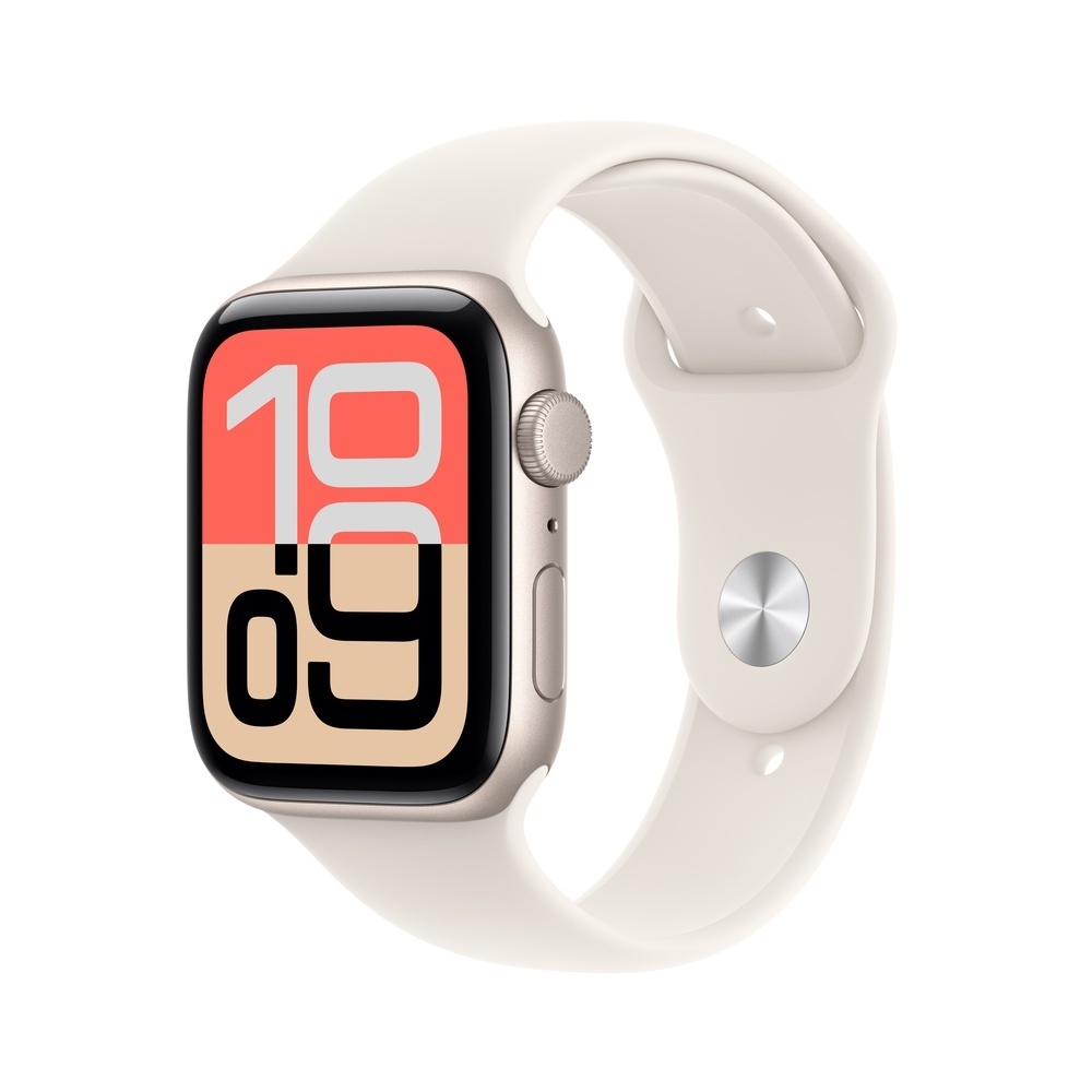 Apple Watch SE 3 Aluminium 44mm Polarstern  Sportarmband polarstern  S M Smartwatches & Fitnesstracker