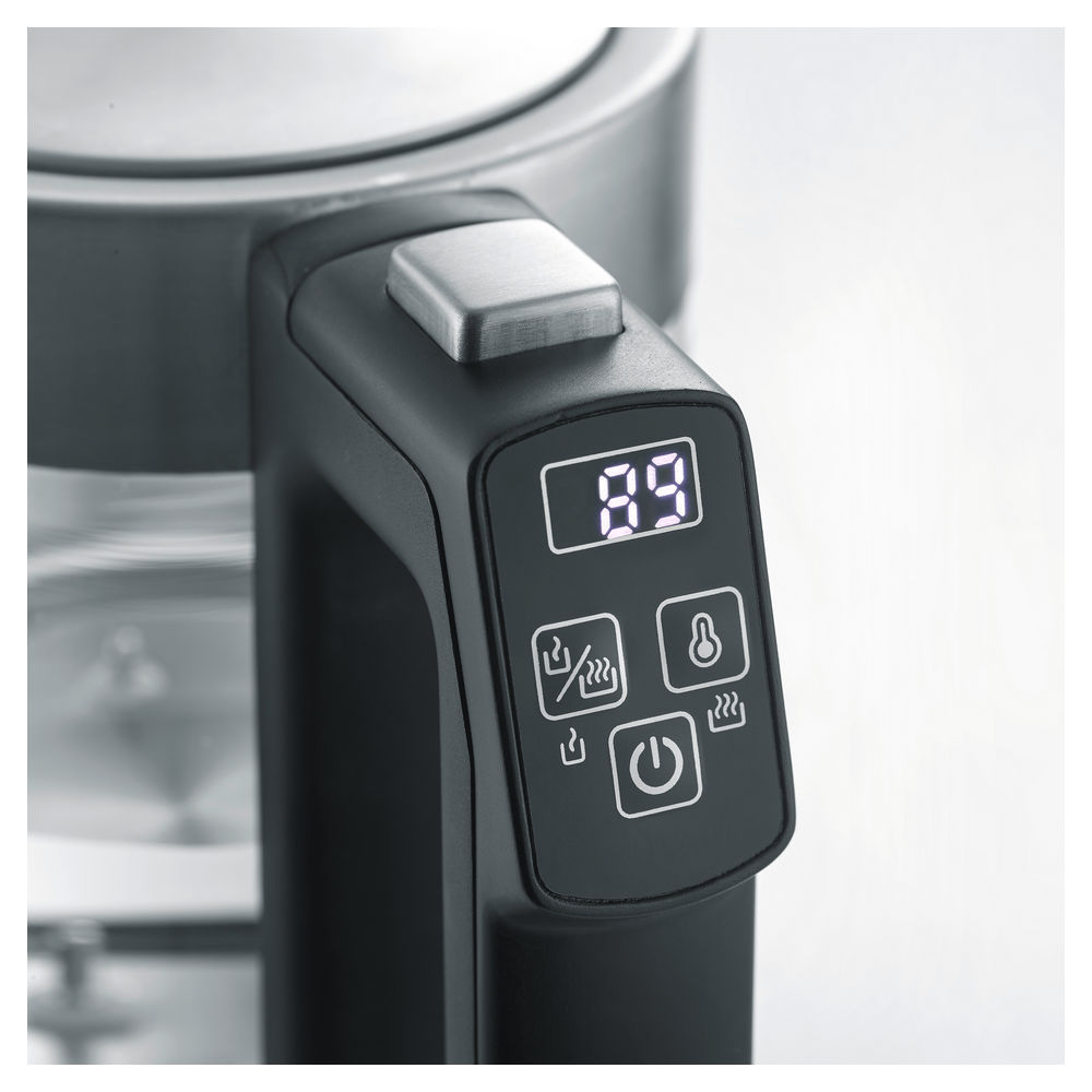 Severin WK 3458 Digitaler Mini Glaswasserkocher Wasserkocher