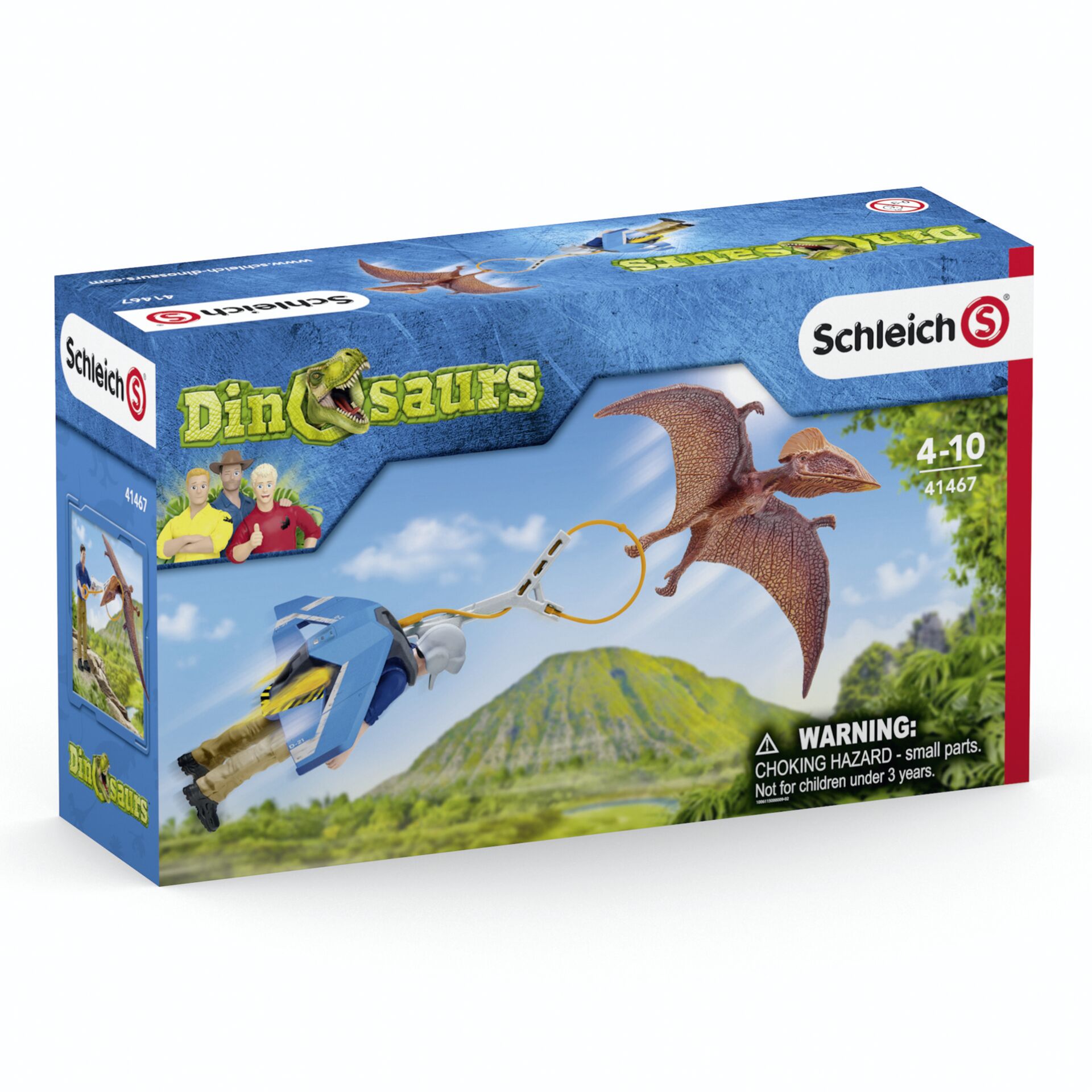schleich Dinosaurs Jetpack Chase Spielfiguren