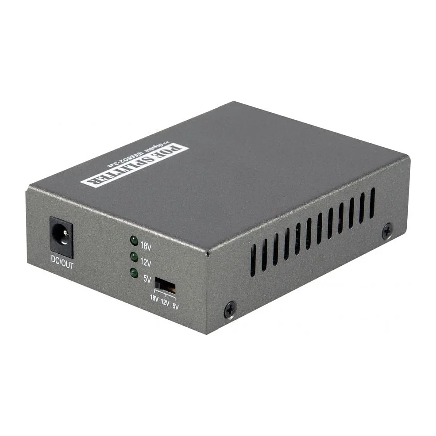 LevelOne 5 12V DC Gigabit PoE Plus Splitter Netzwerk