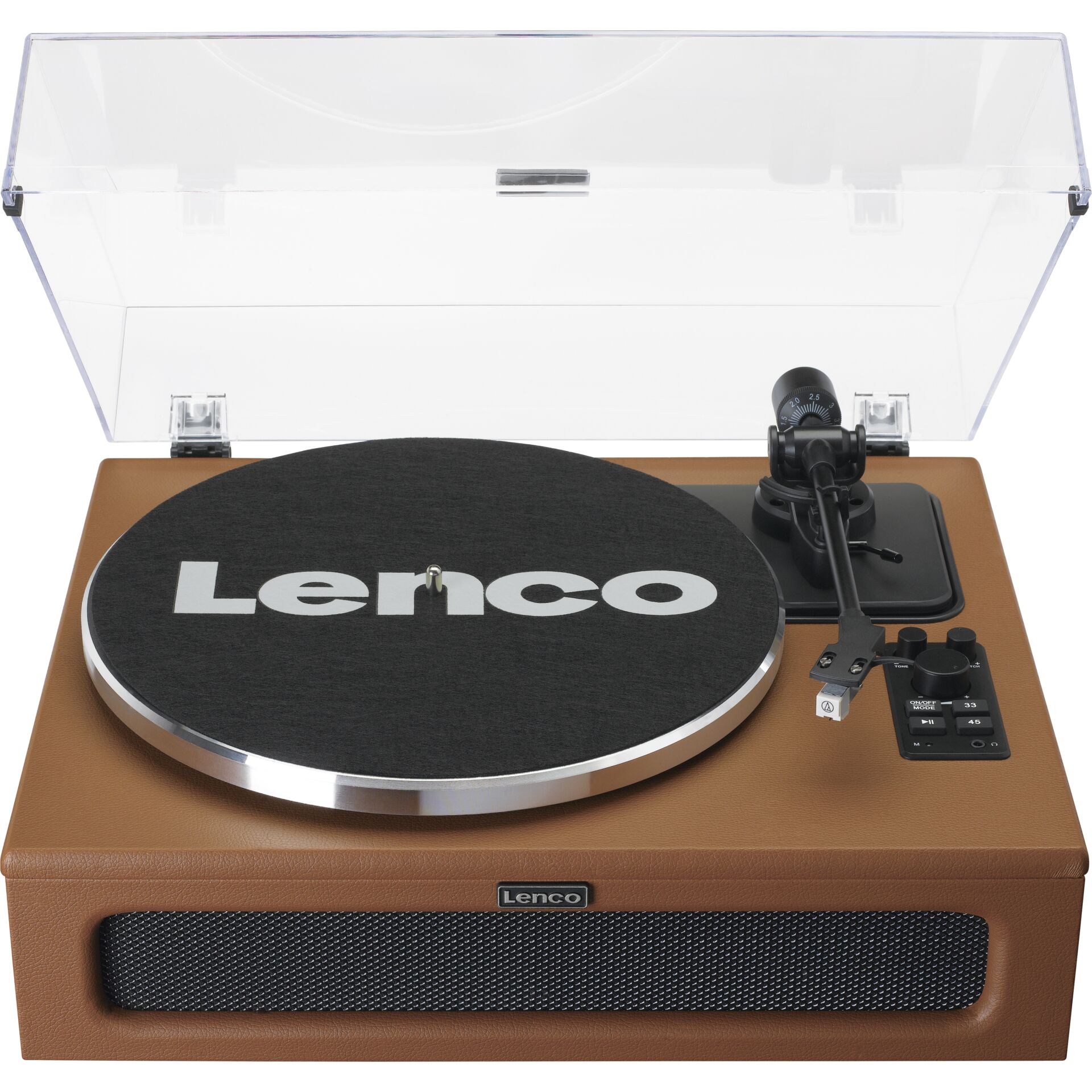 Lenco LS 430BN Holzgehaeuse m  Kunstleder Video & Audio