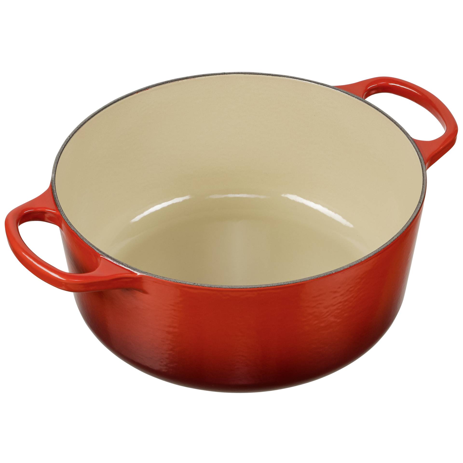 Le Creuset Signature Braeter rund 26 cm kirschrot Kuechenkleingeraete