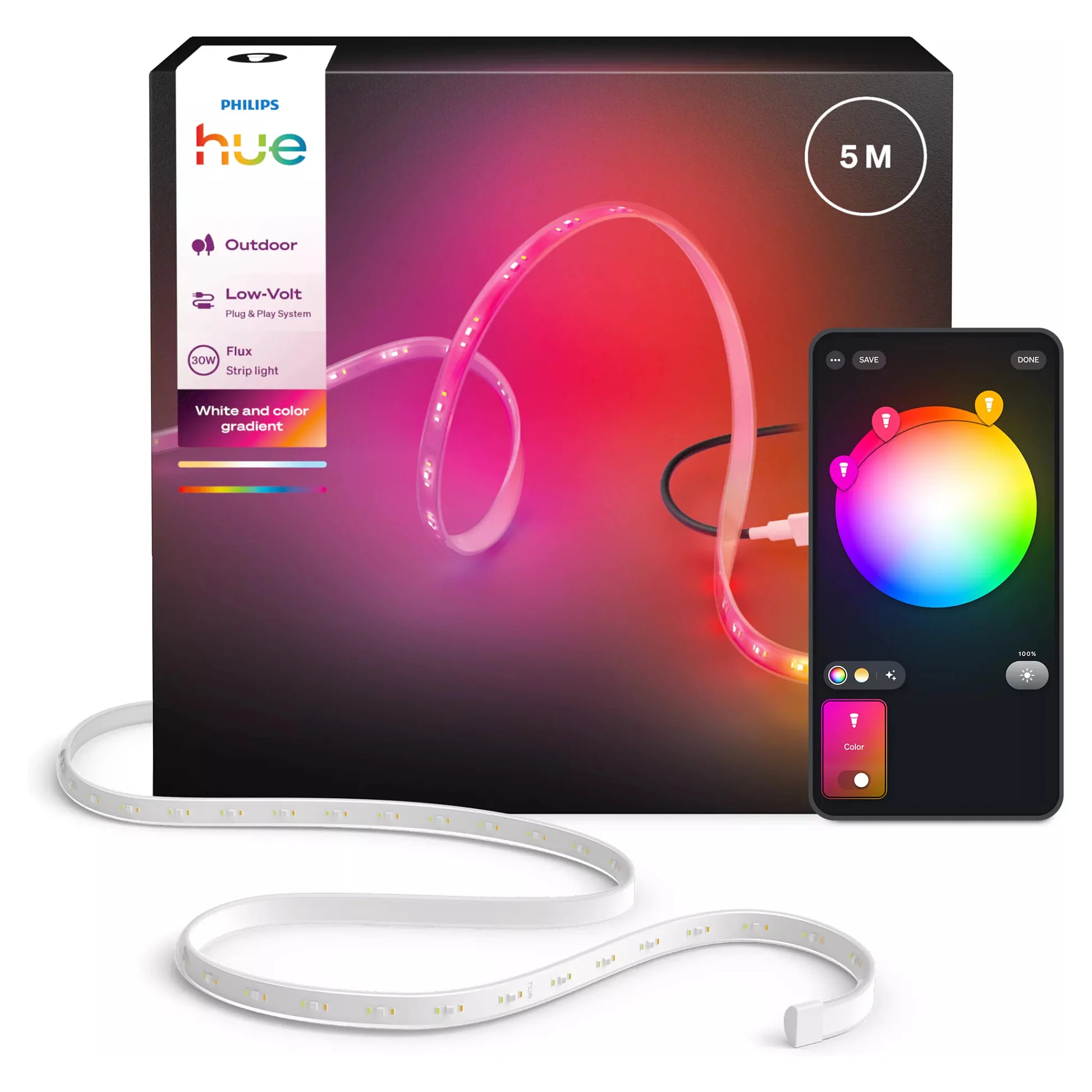 Philips Flux Lightstrip fuer den Aussenbereich 5 m Lightstrips