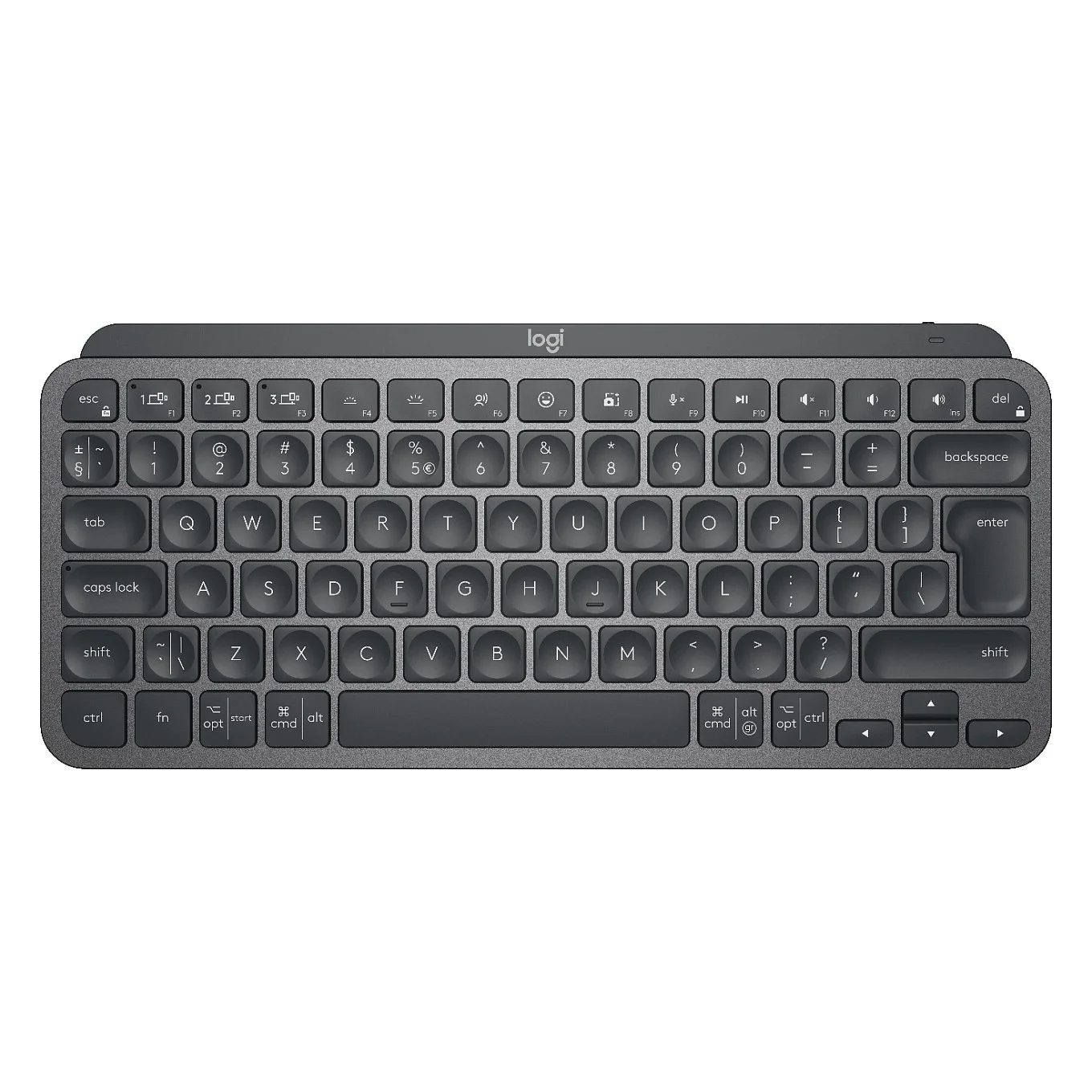Logitech NL MX Keys Mini Wireless Keyboard Dark Grey USL Tastaturen & Maeuse
