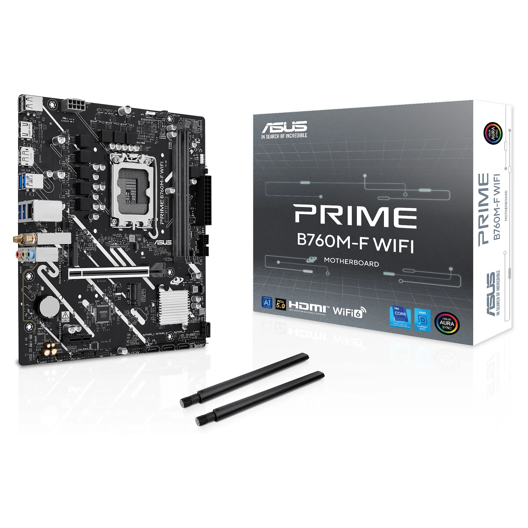 ASUS PRIME B760M F WIFI Intel B760 LGA 1700 micro ATX PC-Komponenten