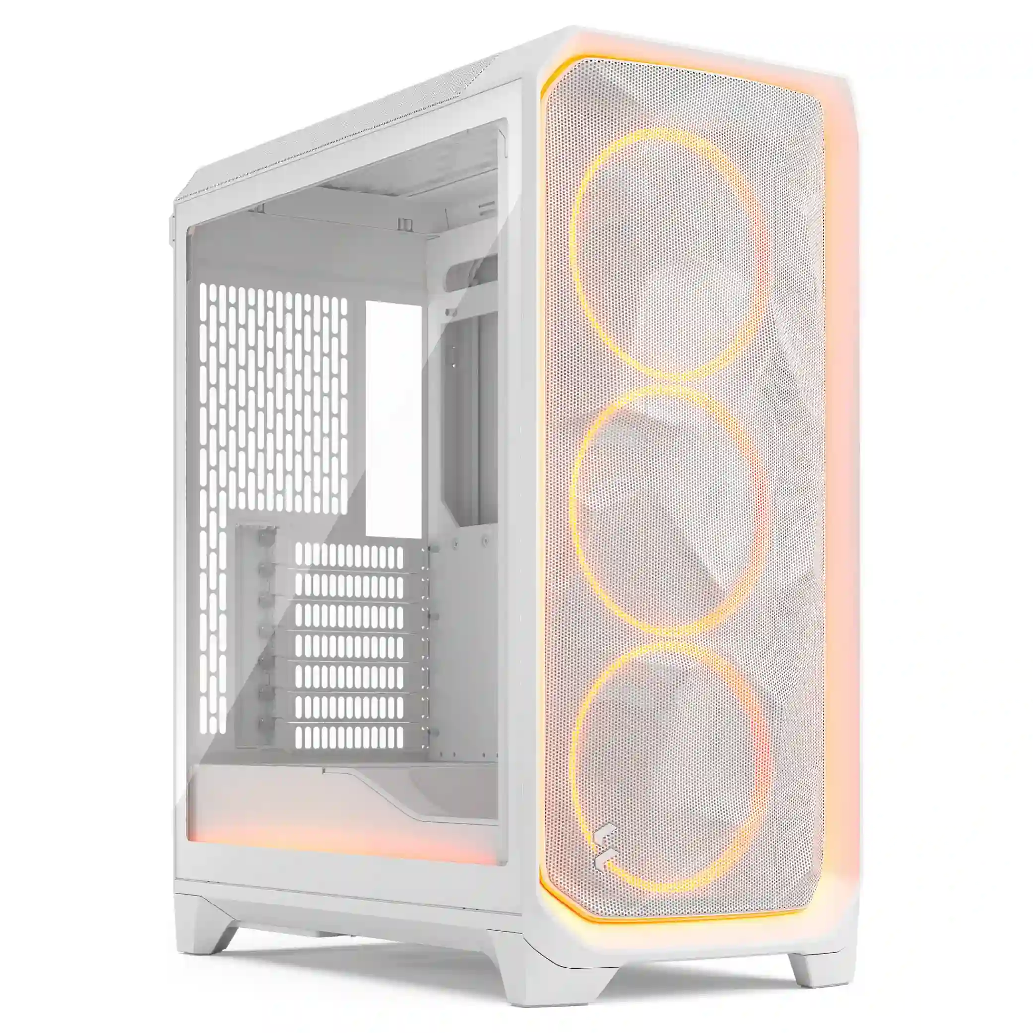 Fractal Design Midi Meshify 3 Ambience Pro RGB White TG Clear Tint PC-Zubehoer