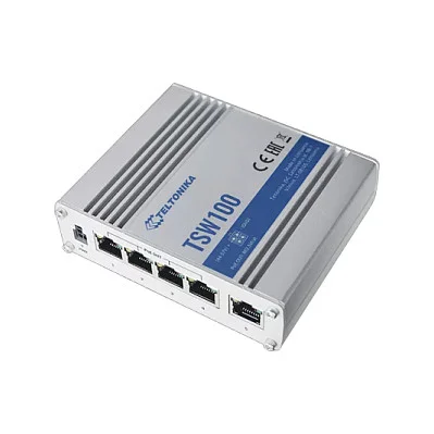 Teltonika 5P TSW100 Industrial GSwitch 4x PoE   120W  Switches