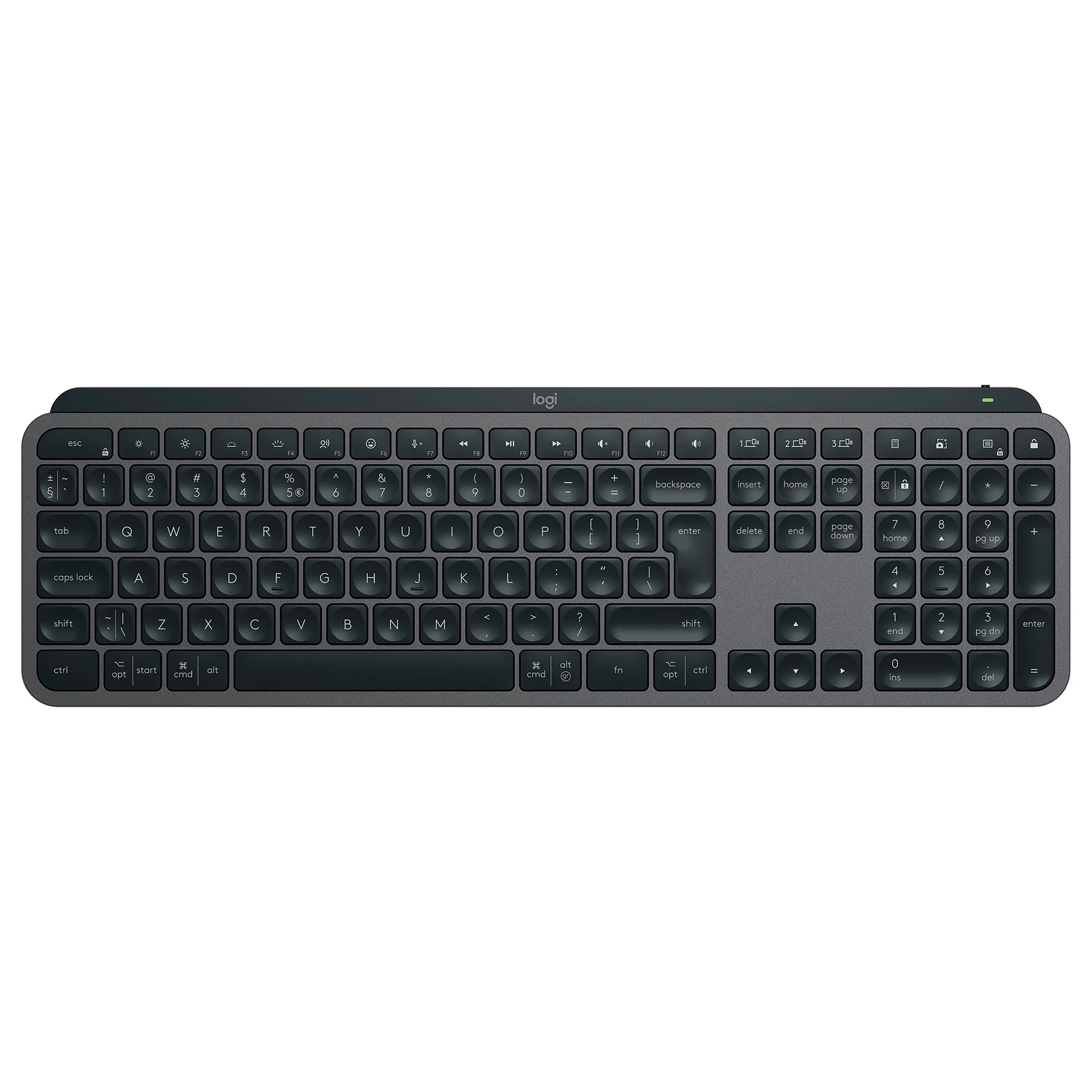 Logitech MX Keys S Wireless Keyboard Graphite US Layout Tastaturen & Maeuse