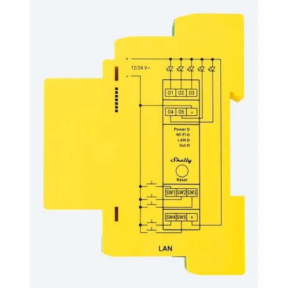 Shelly Relais ZollPro RGBWW PMZoll WLAN LED Lichtcontroller LAN BT Smart Home Zubehoer