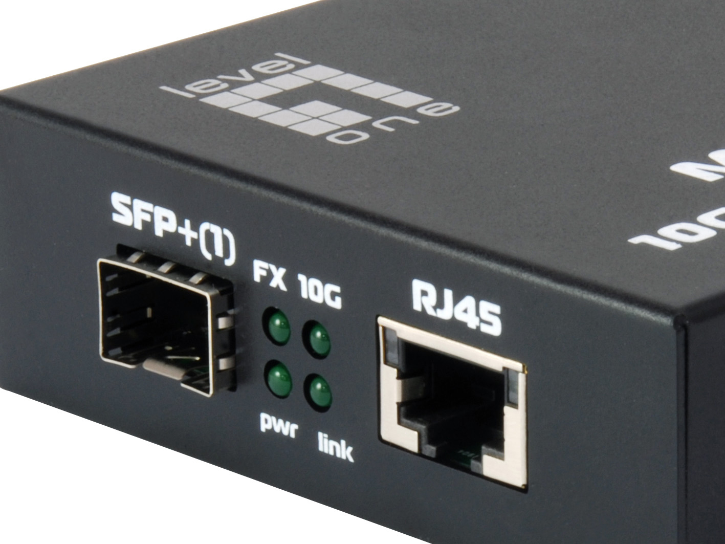 LevelOne GVT 0500 Netzwerk Medienkonverter 10000 Mbit s Schwarz
