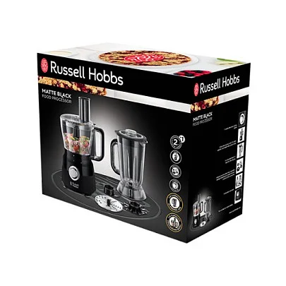 Russell Hobbs 24732 56 Matte Black Food Processor Kuechenkleingeraete