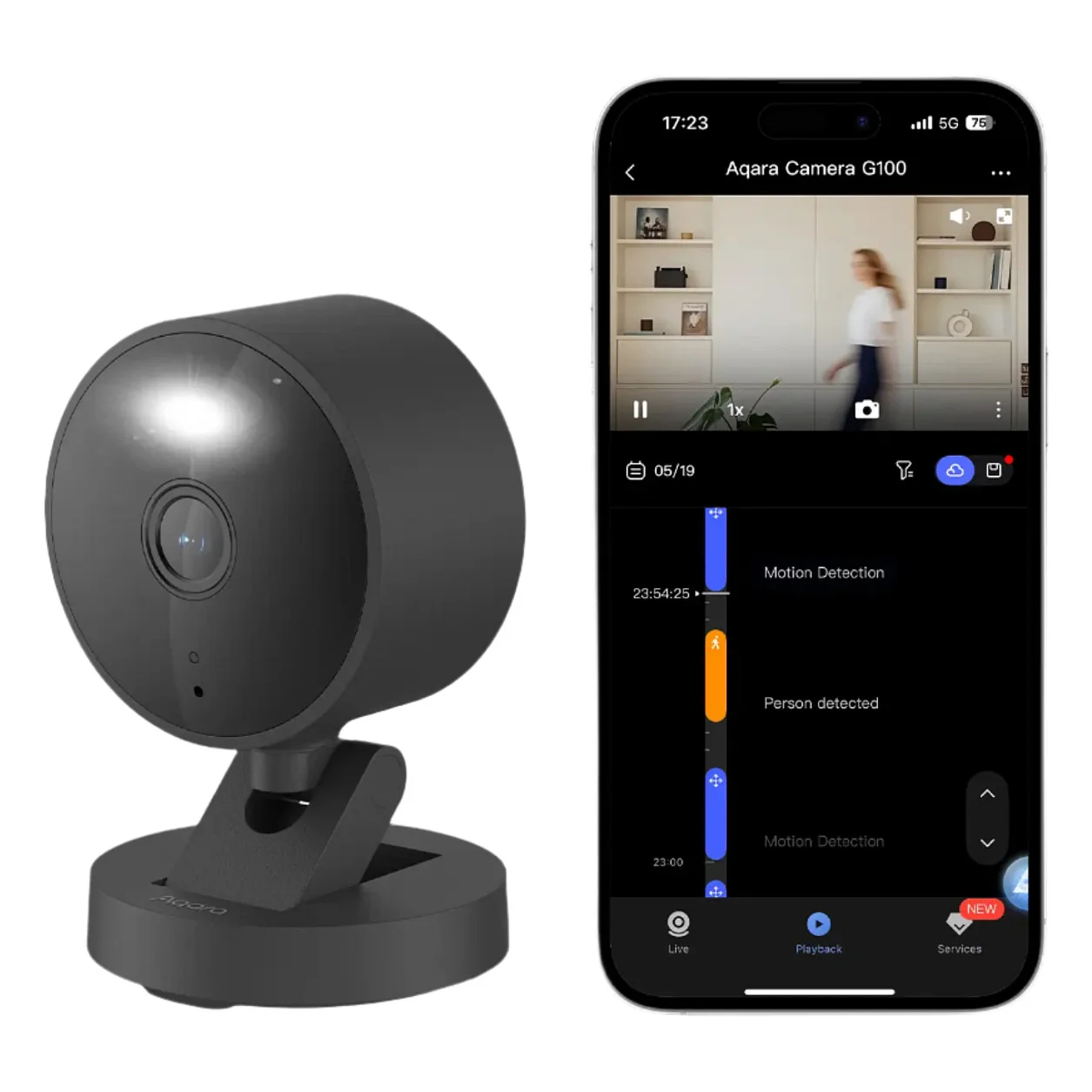 Aqara Camera G100 Select Ueberwachungskamera schwarz Smart Home