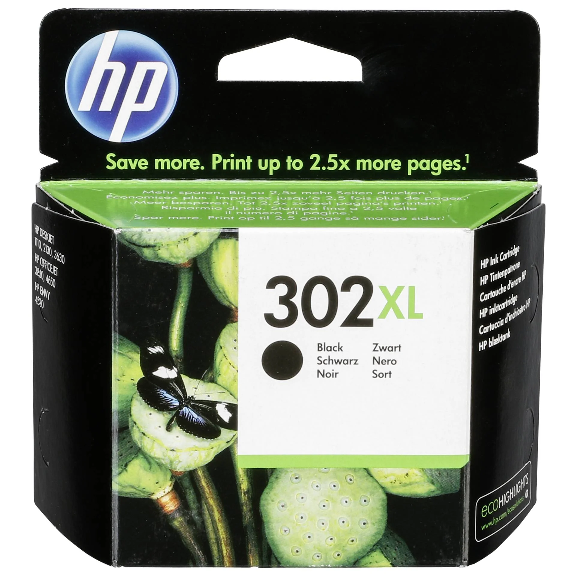 HP Original 302XL Schwarz Druckerpatrone mit hoher Reichweite Drucker & Scanner