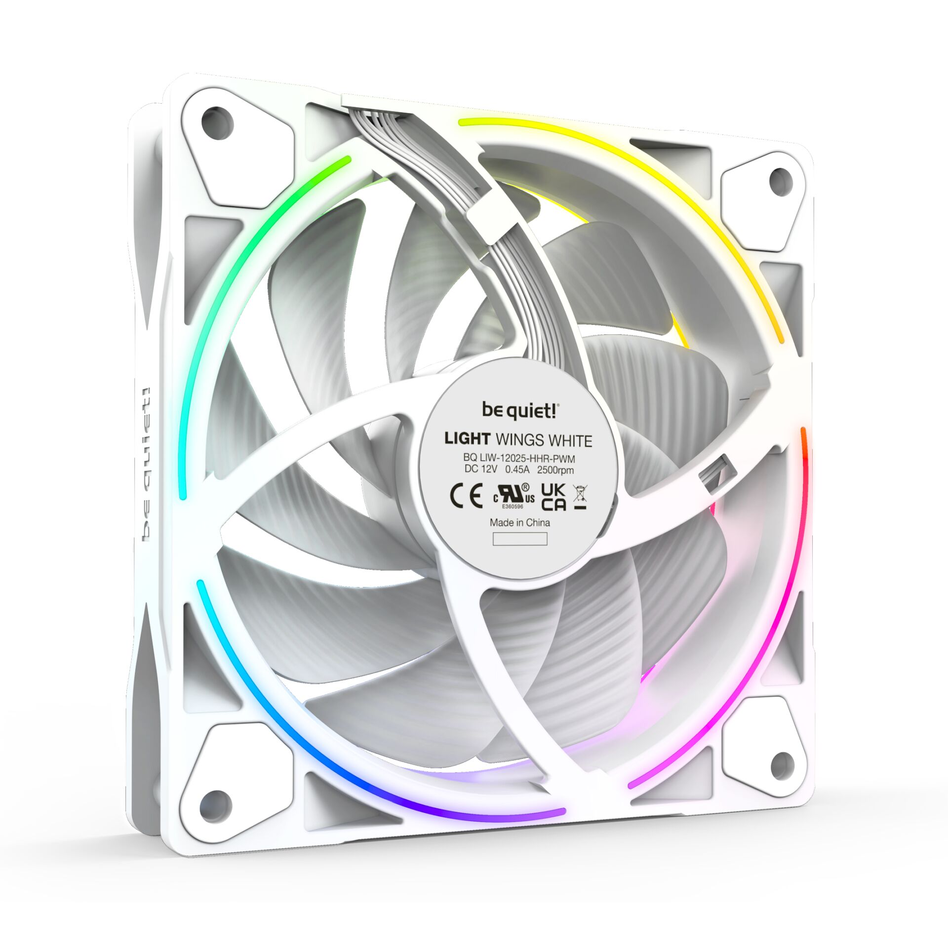 be quiet  Light Wings White 120mm PWM high speed Triple Pack PC-Komponenten