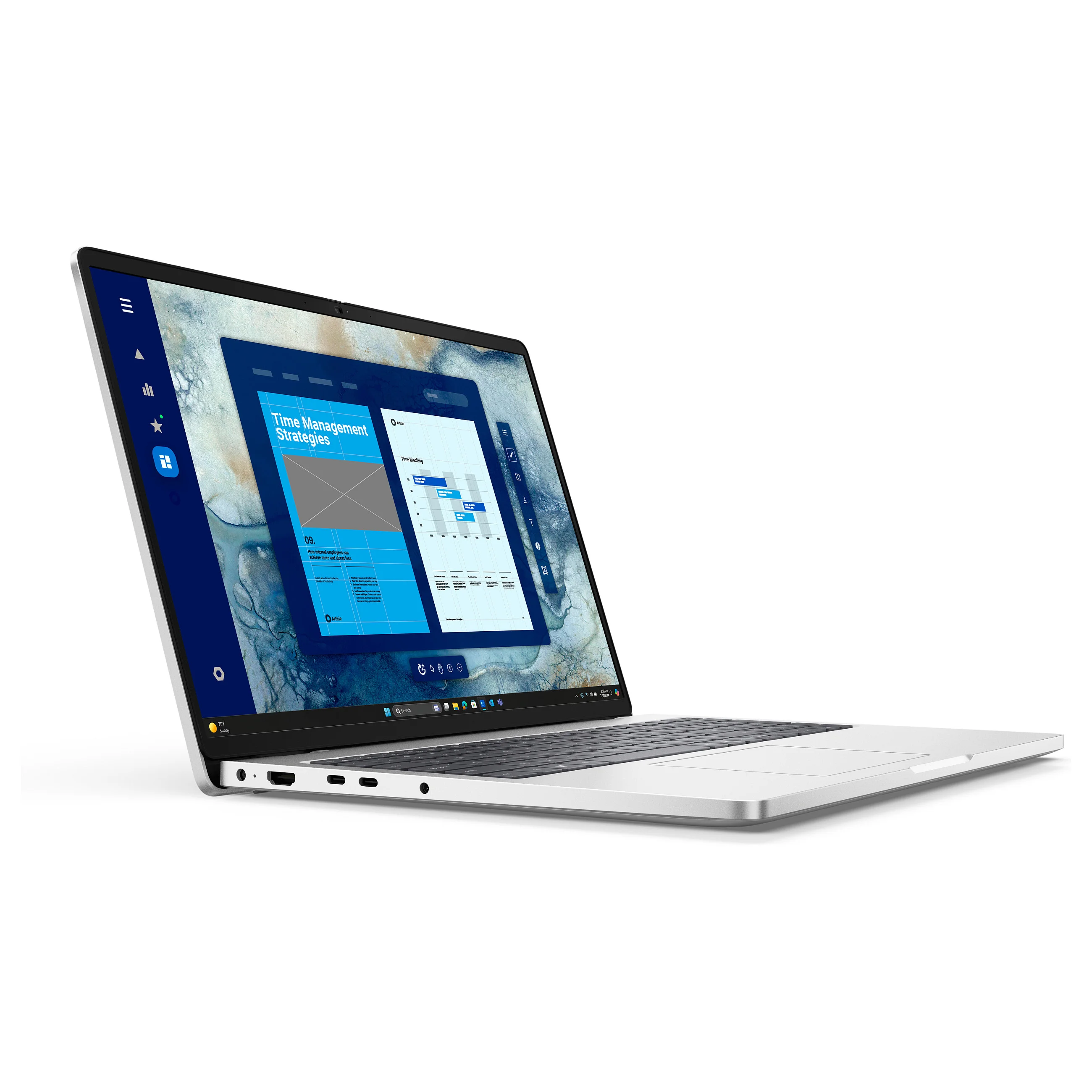 DELL Pro 16 PC16250 Intel Core Ultra 5 235U Laptop 40 6 cm  16   Full HD  16 GB DDR5 SDRAM 512 GB SSD Wi Fi 6E  802 11ax  Windows 11 Pro Deutsch Platin  Silber Notebooks & E-Book Reader