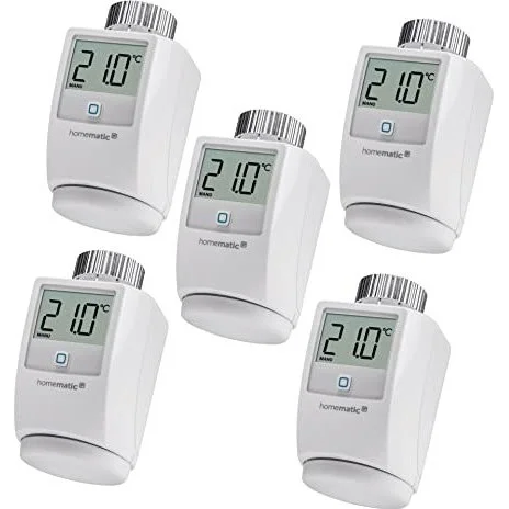 eQ 3 Homematic IP Heizkoerperthermostat 5er Set Sensoren