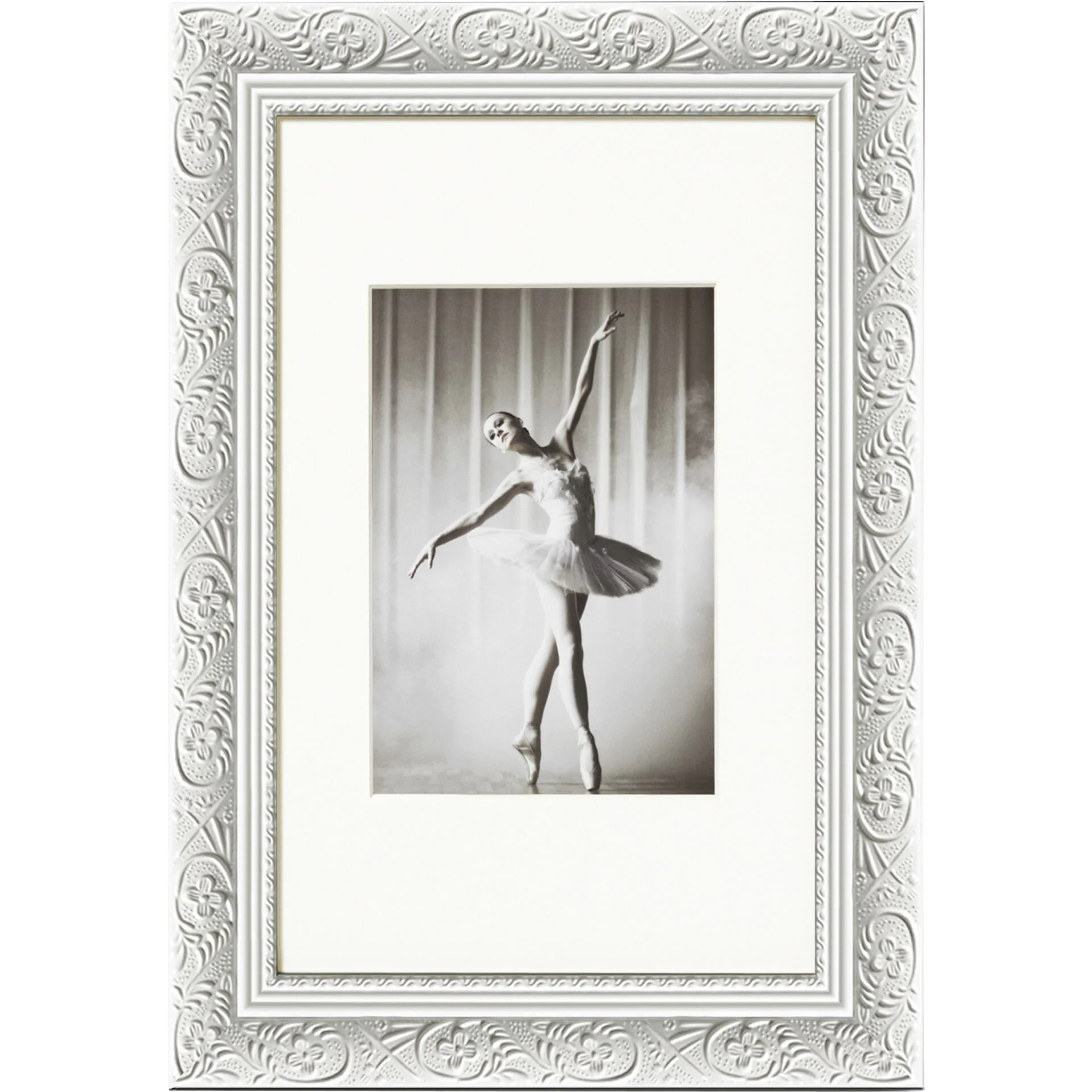 Walther Barock 30x40 Holz weiss CR040W Bilderrahmen