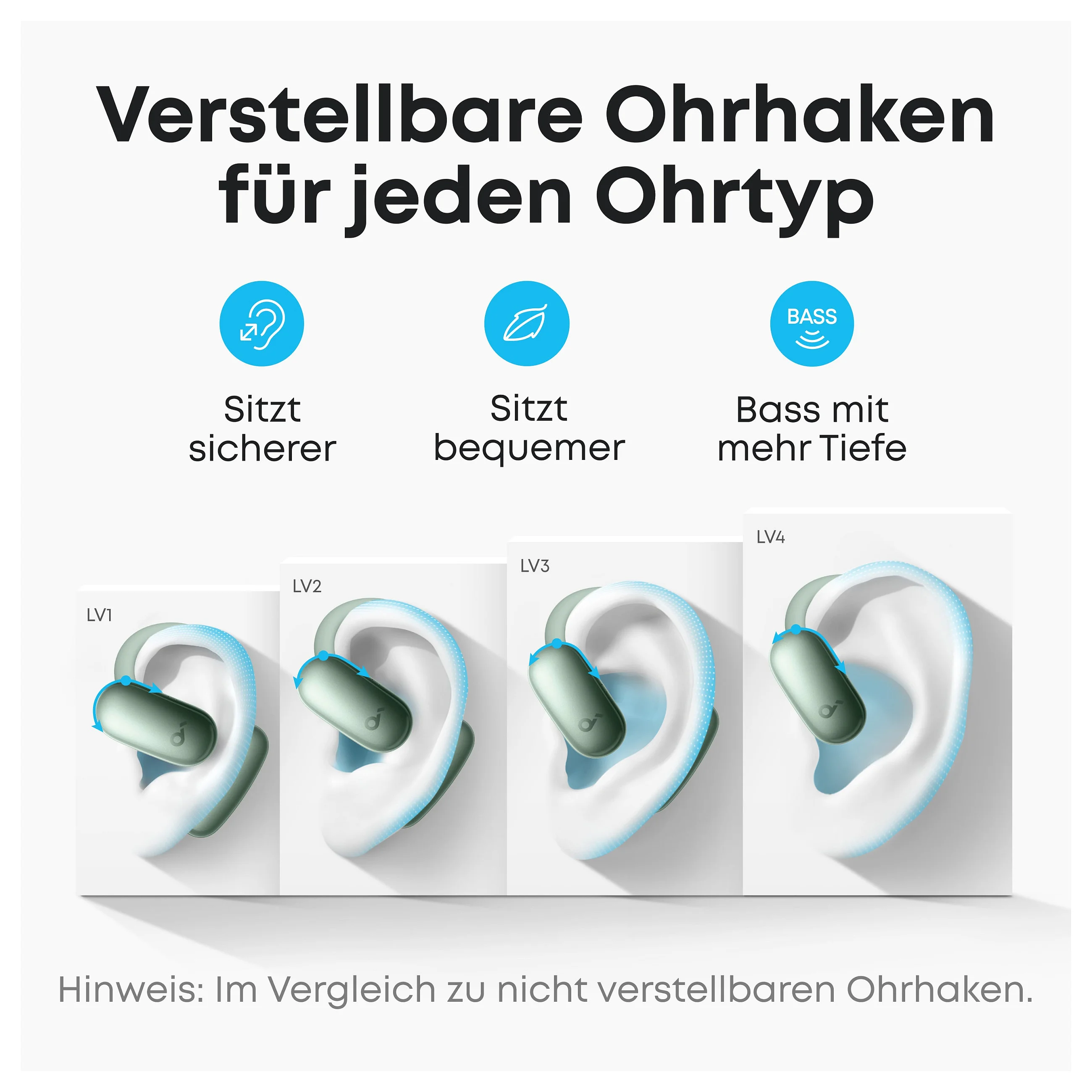 Anker soundcore aerofit 2 ai green open ear kopfhrer 35 stunden wiedergabezeit ip55 inkl  ki assisent und bersetzung Over-Ear