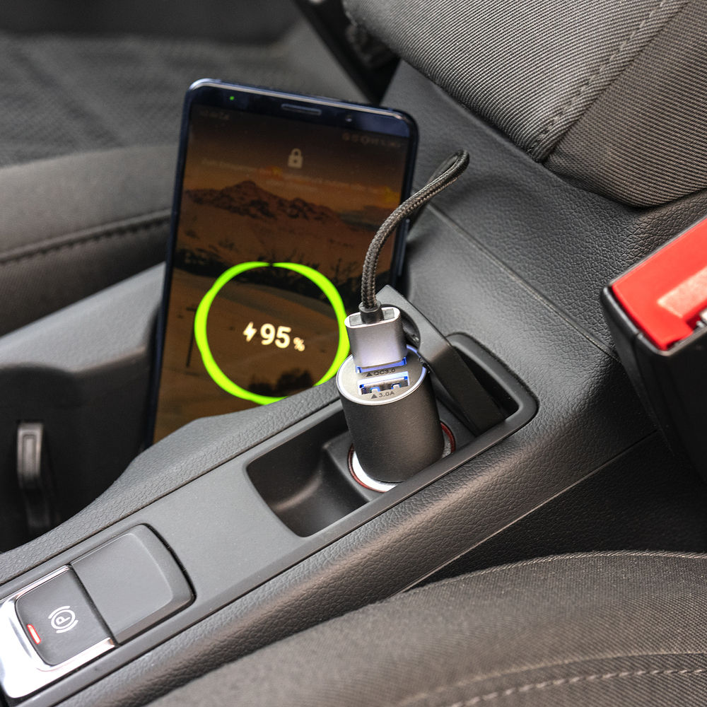 4SMARTS KFZ Ladegeraet mit Quick Charge 3 0 Akkus Powerbanks & Kabel
