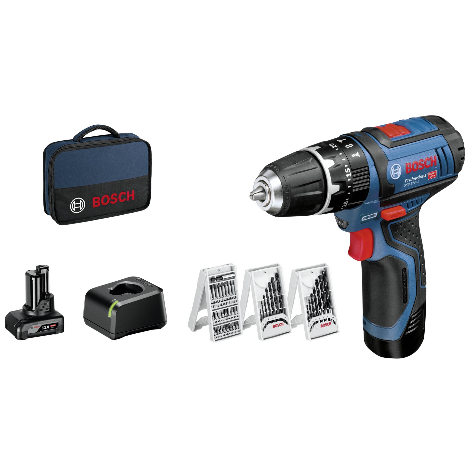 Bosch GSB 12V 15 Vorteils Set 06019B690G Bohrer & Schrauber