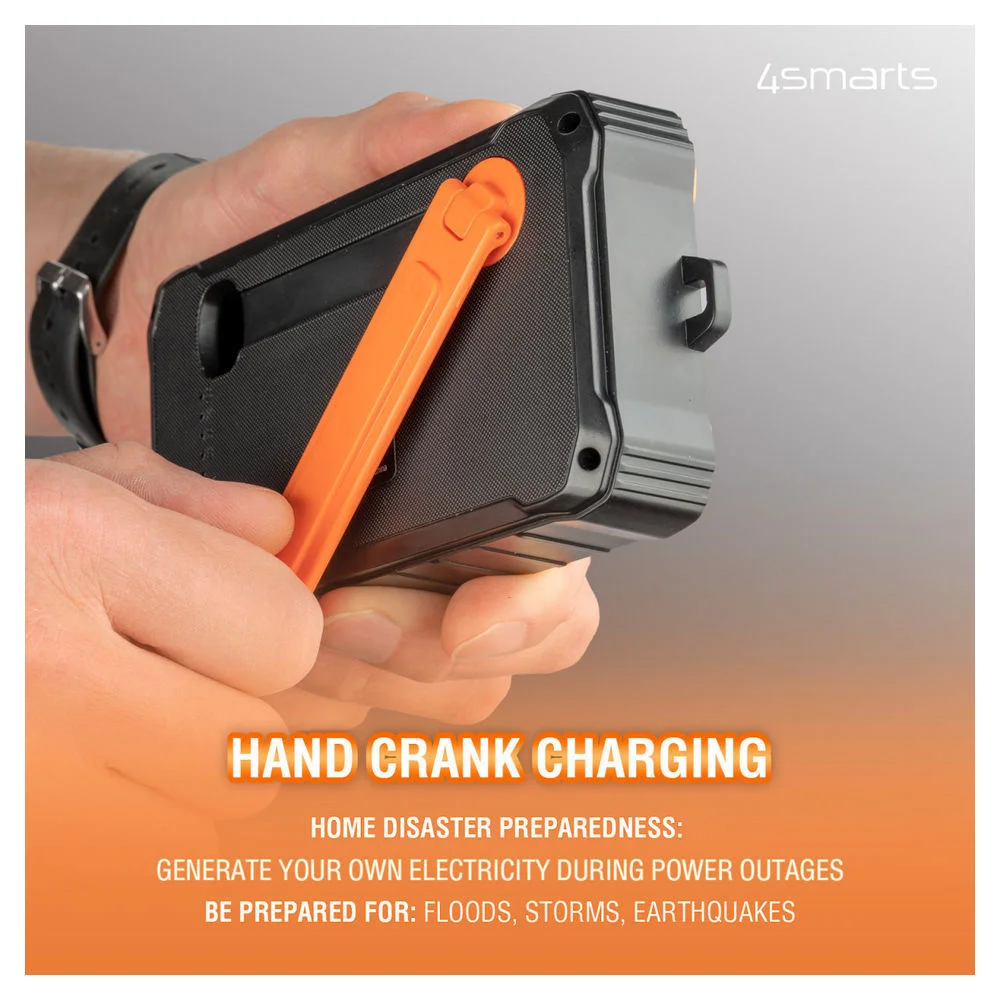 4SMARTS Solar Powerbank Prepper  12000 mAh Akkus Powerbanks & Kabel