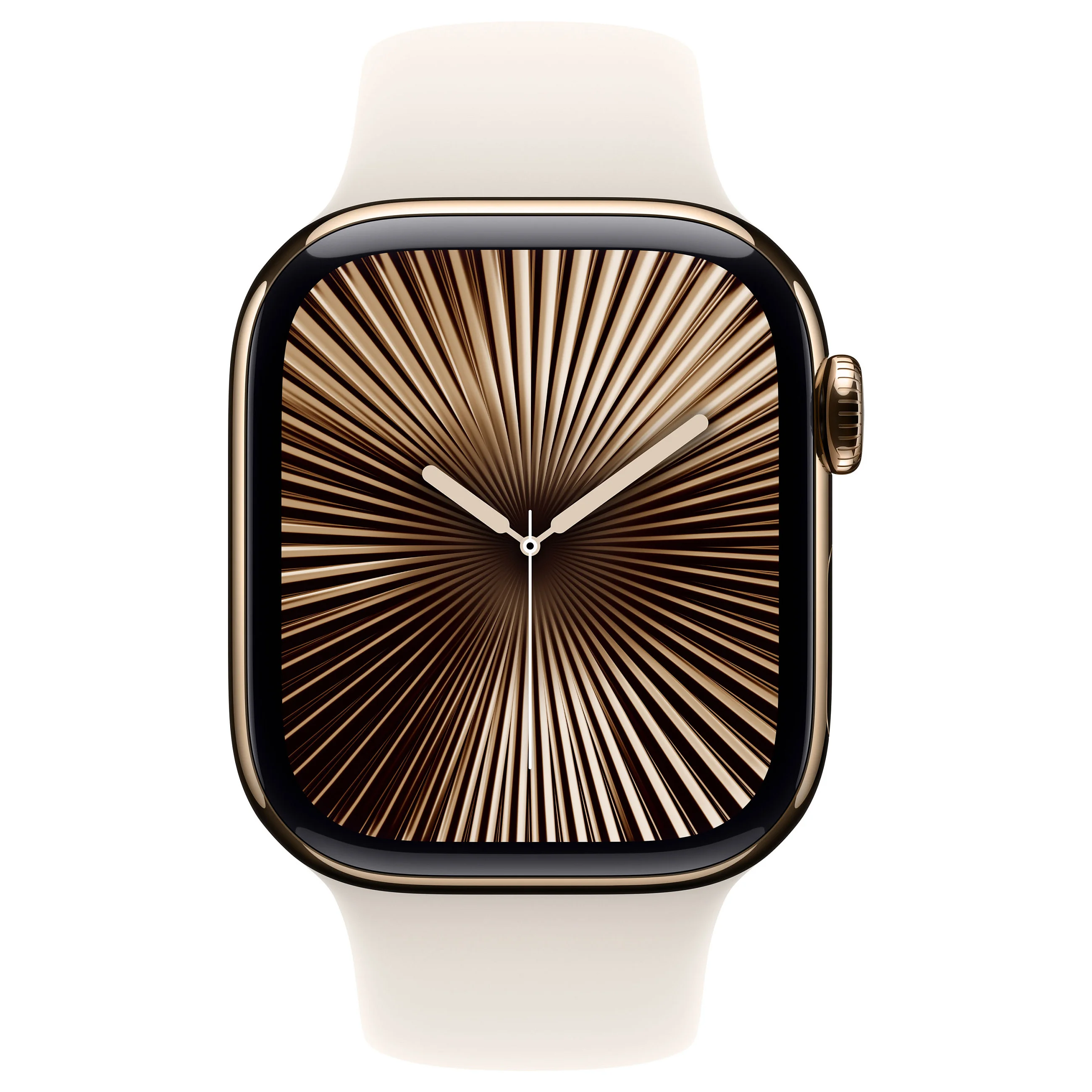 Apple watch series 10 gps   cellular 42mm gold titanium case with starlight sport band   m l Smartwatches & Fitnesstracker