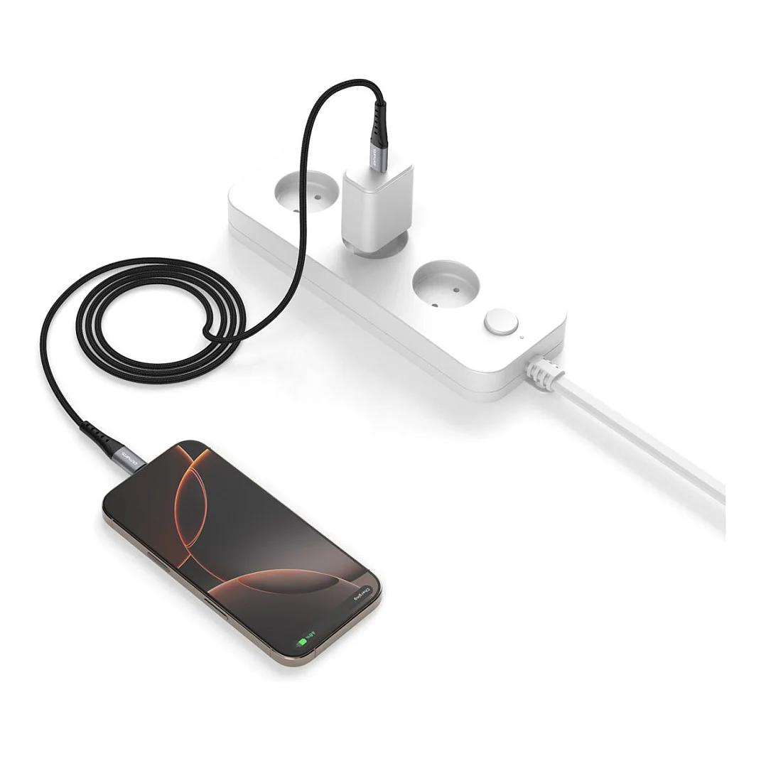 4SMARTS USB C Kabel PrimeCord 60W 1 5m  schwarz Notebook & Tablet Zubehoer