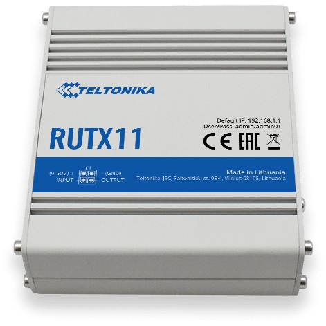 Teltonika RUTX11 LTE Cat6 Dual Band WiFi Industrieller Router 4G LTE Dual Band WLAN Ethernet Robust