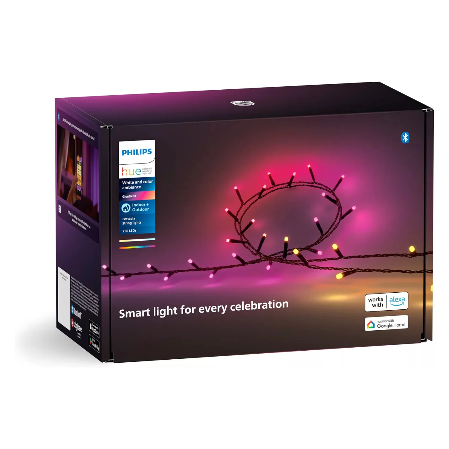Philips Hue White and Color ambiance Festavia Lichterkette 20m Dekoleuchten