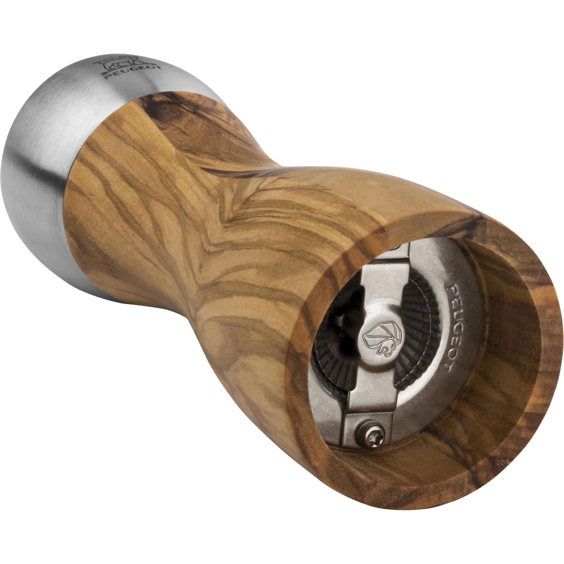Peugeot Fidji Salzmuehle 15 cm Olivenholz und Edelstahl Mixer & Zerkleinerer