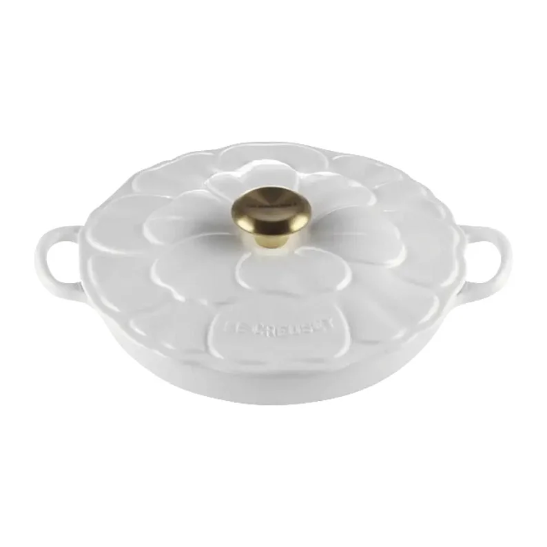 Le Creuset Gourmet Profitopf Blume 26 cm white Pfannen & Toepfe