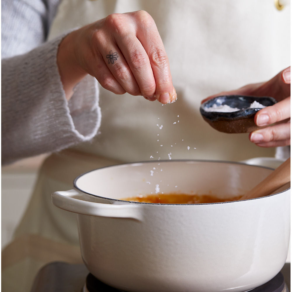 Le Creuset Braeter Signature  rund  22 cm  Meringue Pfannen & Toepfe