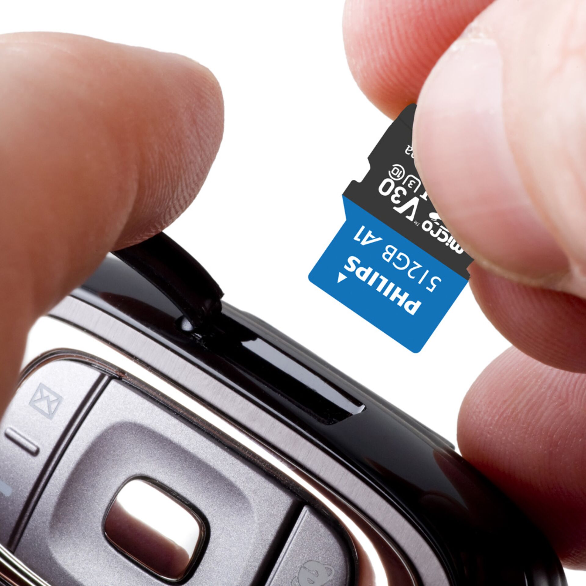 Philips FM51MP65B 00 Speicherkarte 512 GB MicroSDHC UHS I Klasse 10 Speichermedien