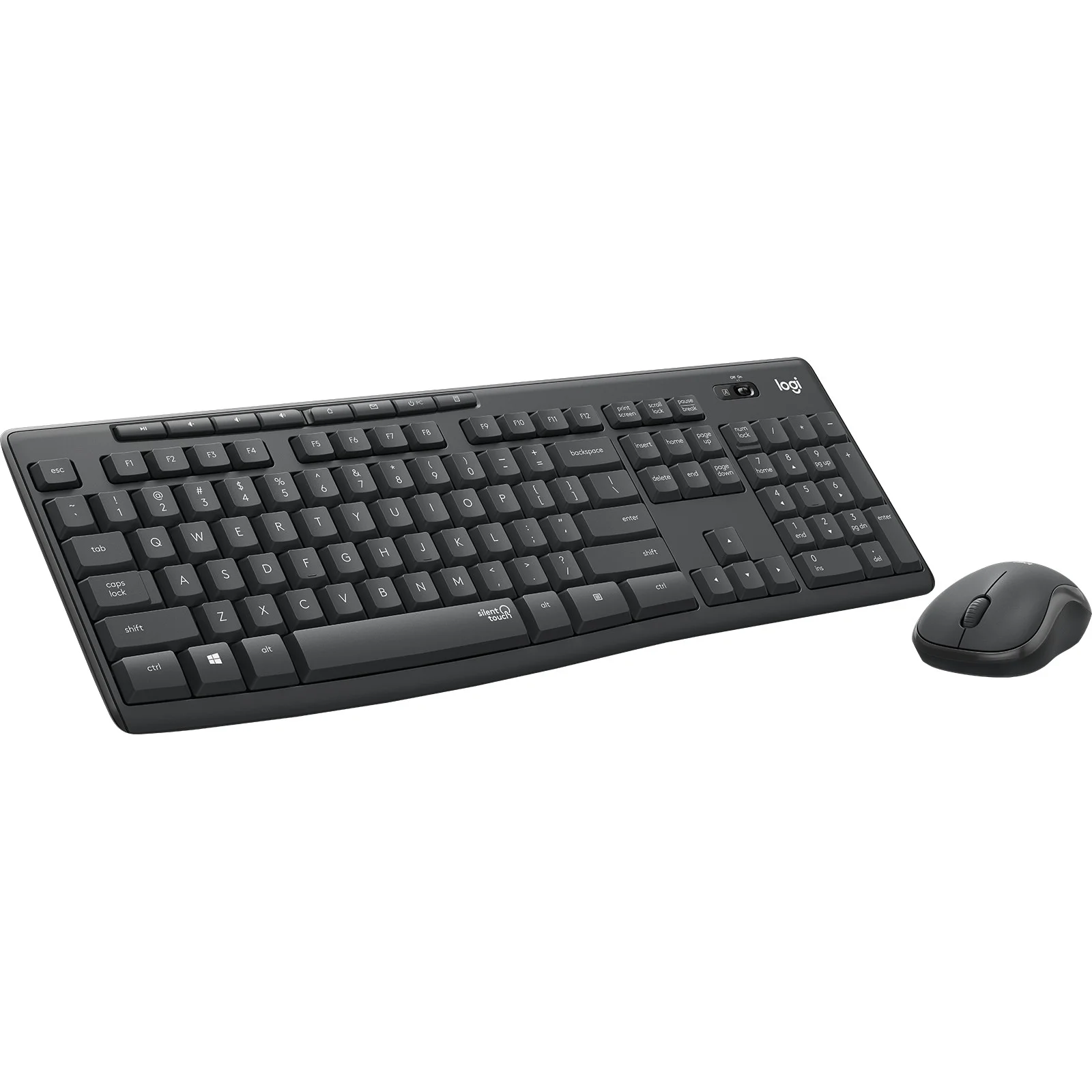 Logitech MK295 Silent wireless Combo Graphite WERTY US Tastaturen & Maeuse