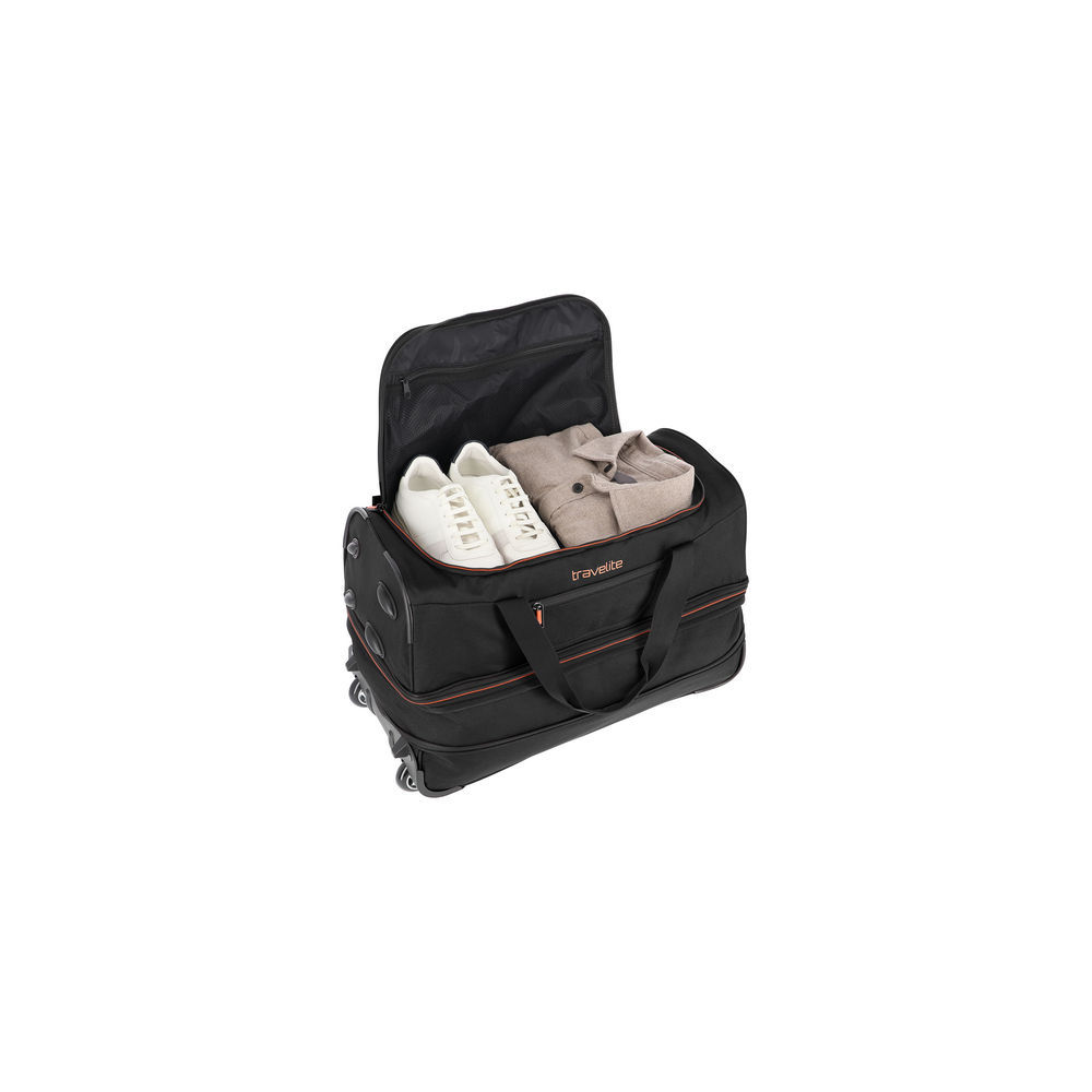 TRAVELITE Rollenreisetasche mit Dehnfalte Basics  S  schwarz Taschen & Rucksaecke