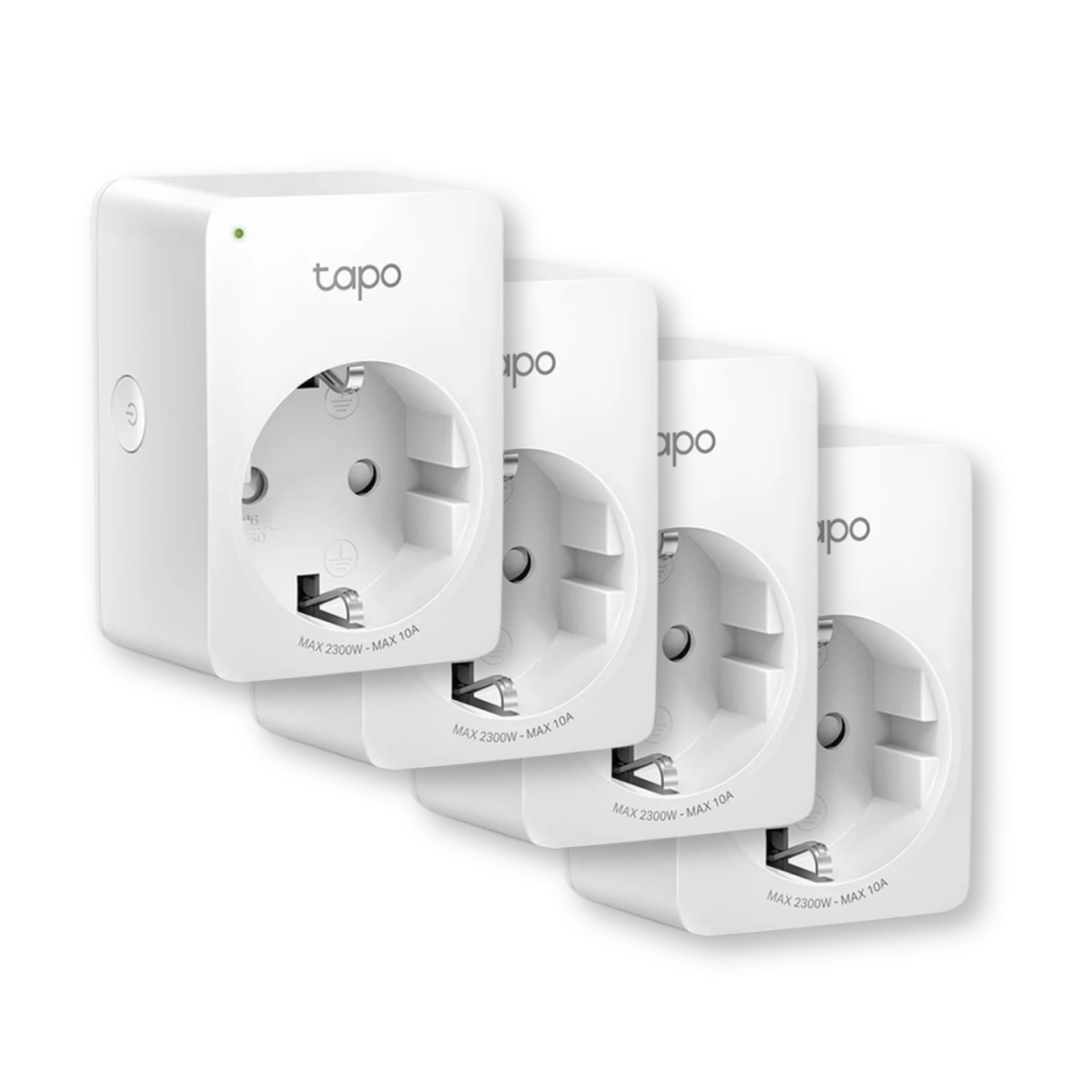 TP Link Tapo P100 WLAN Smart Plug 4er Pack   2 4 GHz   Sprachsteuerung Steckdosen