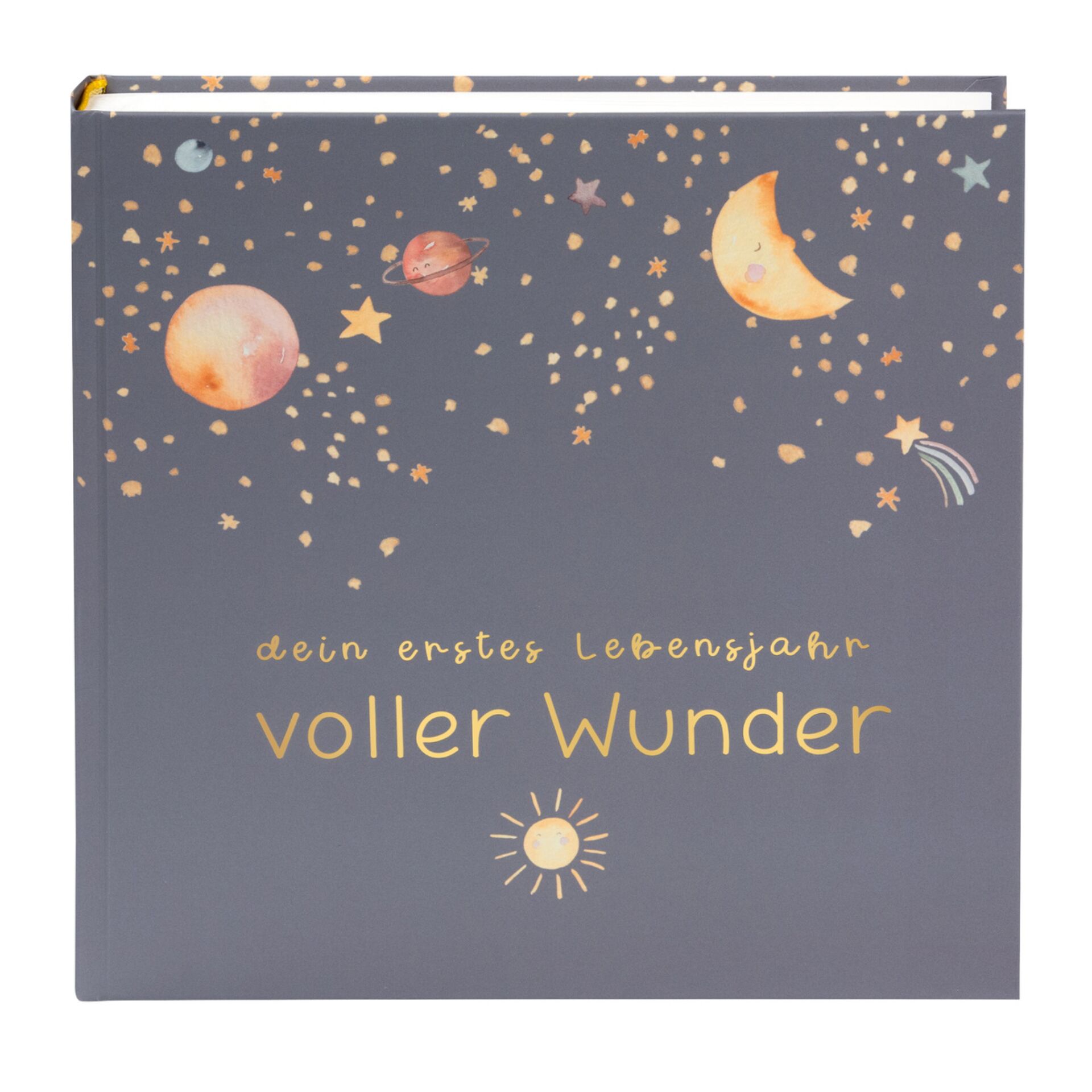 Goldbuch voller Wunder Weltraum blau 25x25 60 S Babyalbum 24497 Kamera & Foto